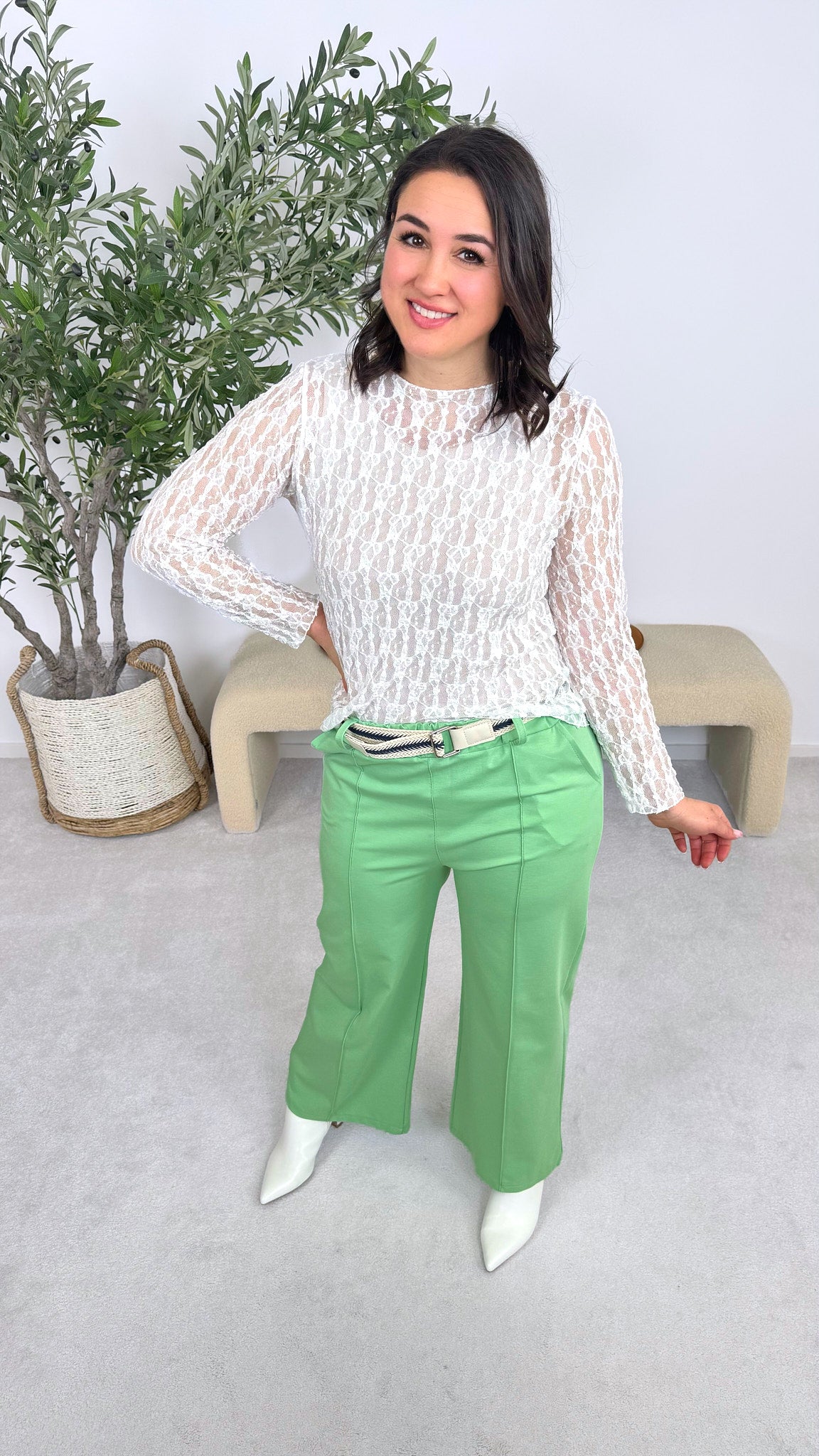 Hose Casual Rope *Grün*