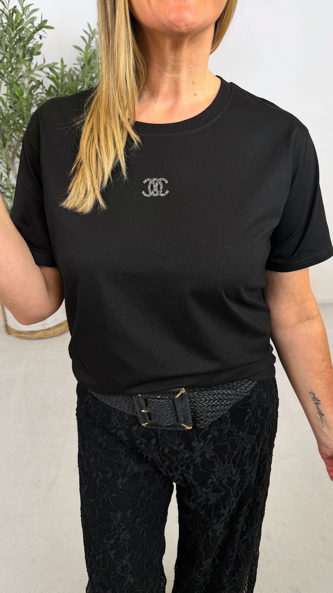 T-Shirt The Basic Shine *Schwarz*