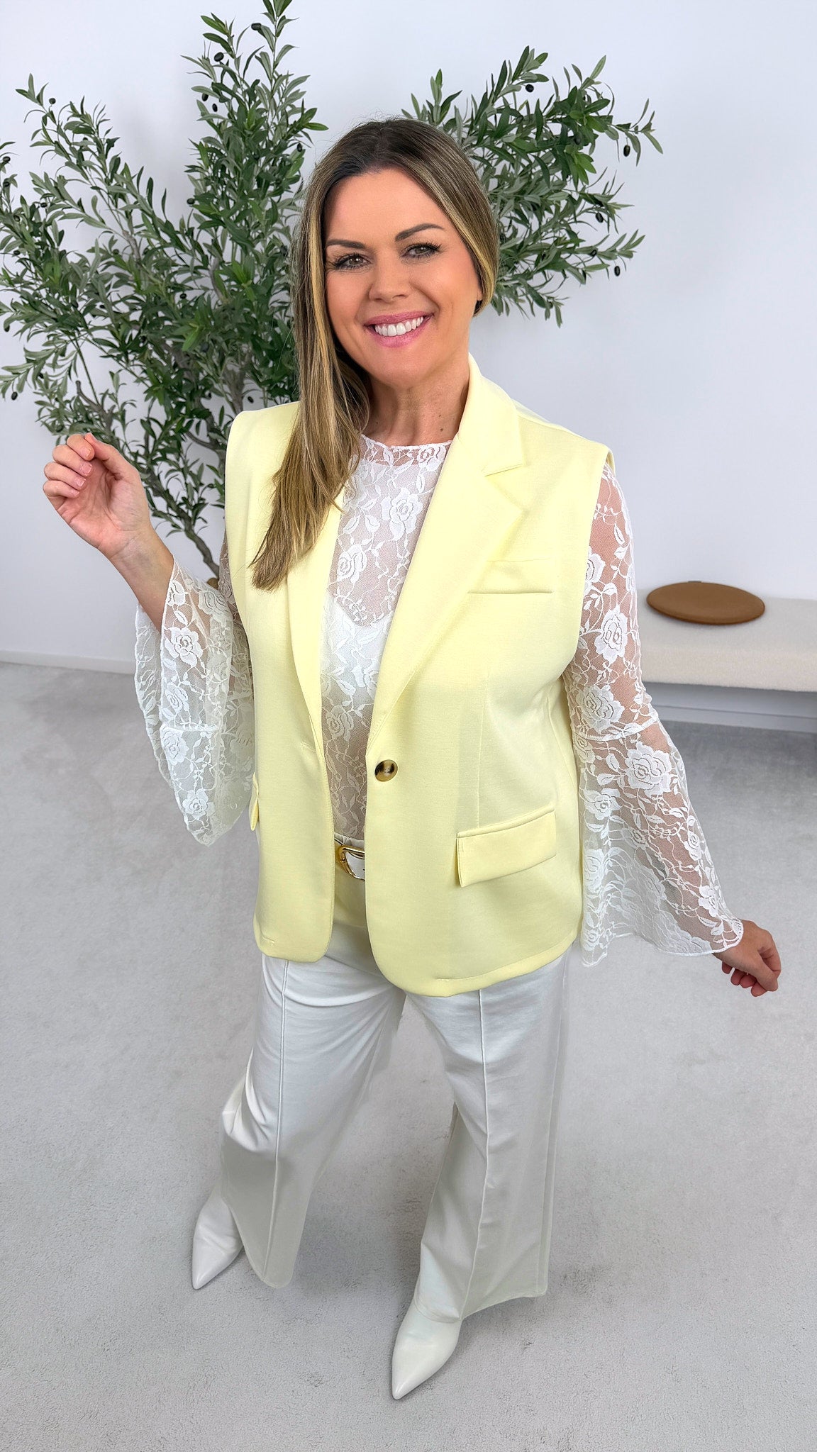 Weste Pure Look *Gelb*