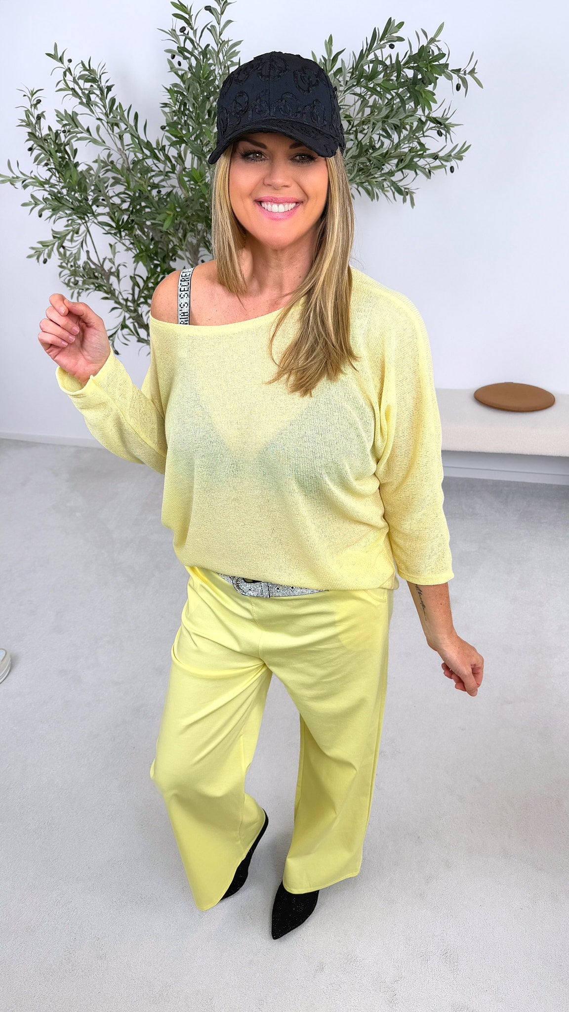 Leinen-Pullover Light Touch *Gelb*