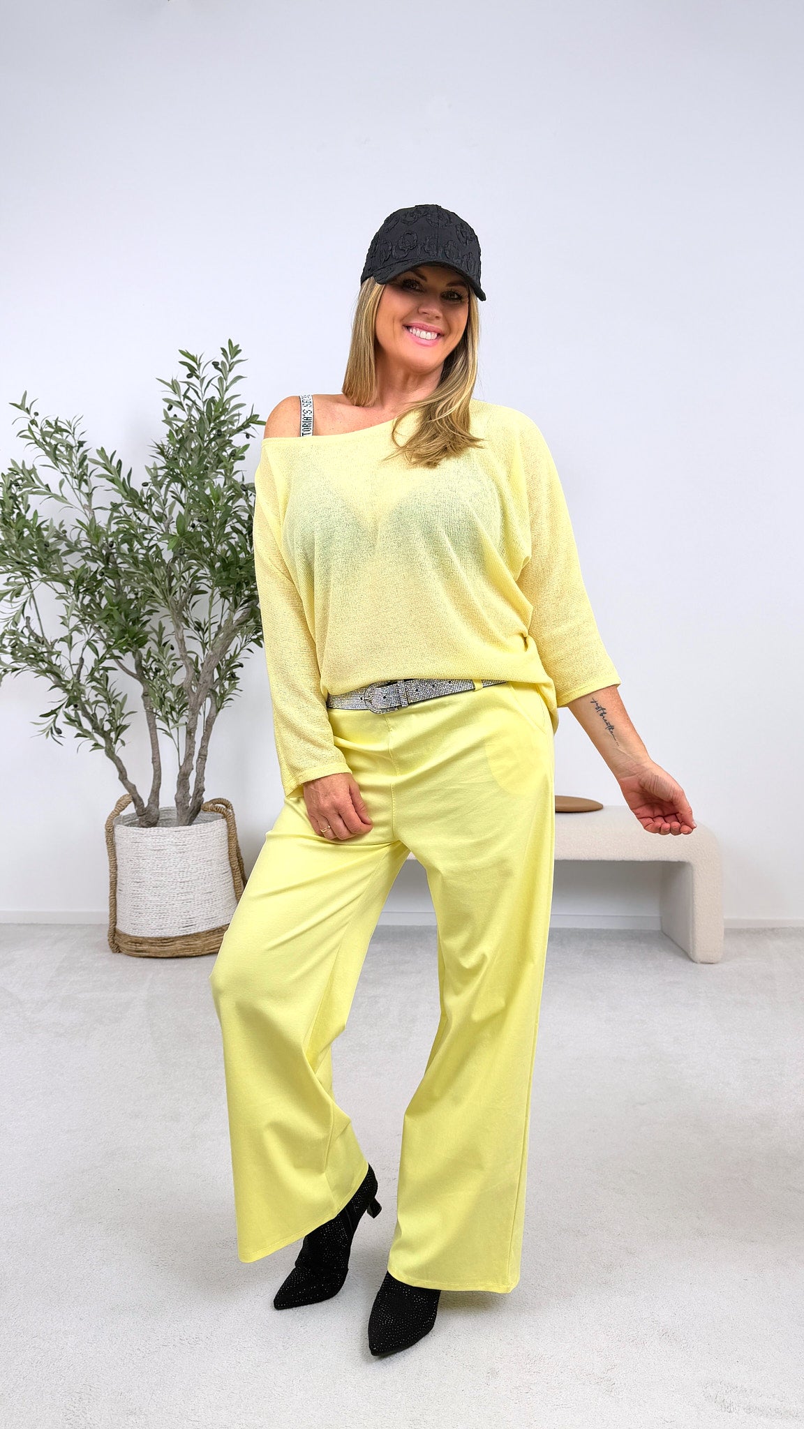 Leinen-Pullover Light Touch *Gelb*