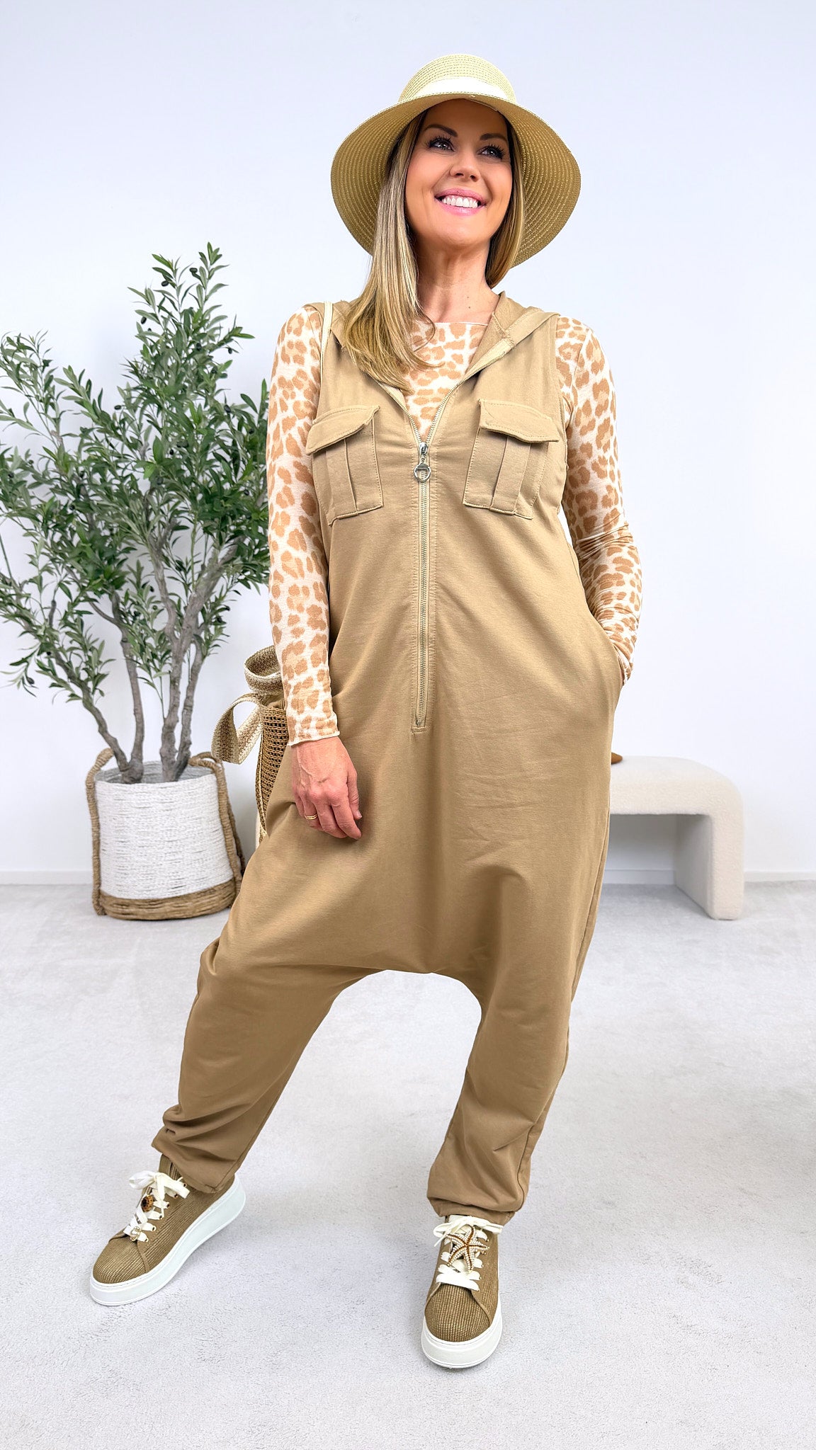 Jumpsuit Off Duty *Camel*