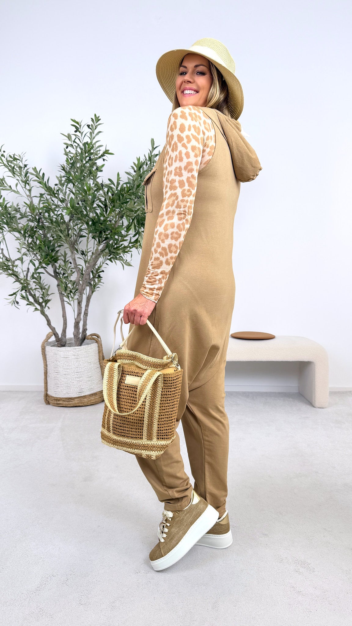 Jumpsuit Off Duty *Camel*