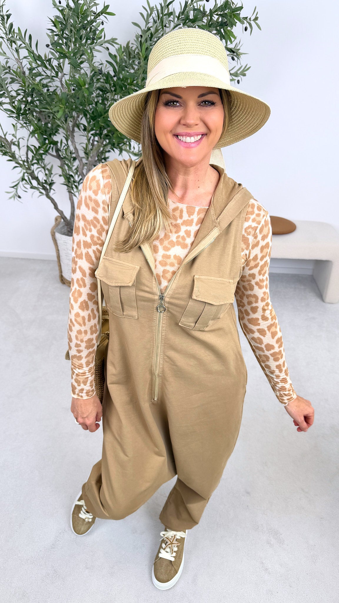 Jumpsuit Off Duty *Camel*