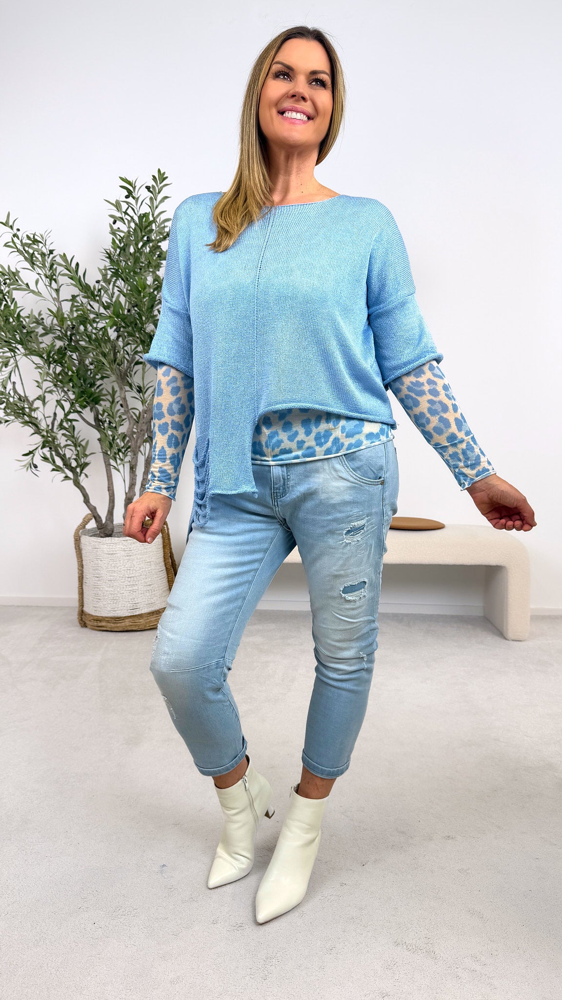 Pullover Daily Rebel *Blau*