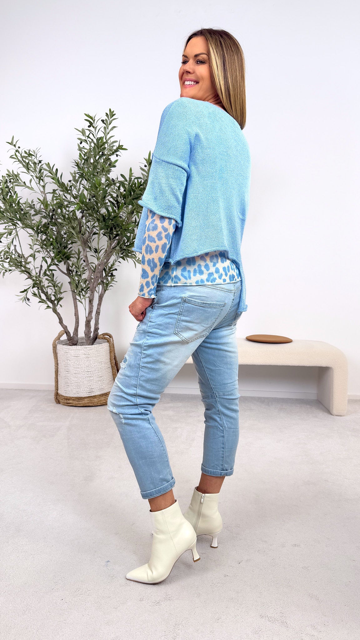 Pullover Daily Rebel *Blau*
