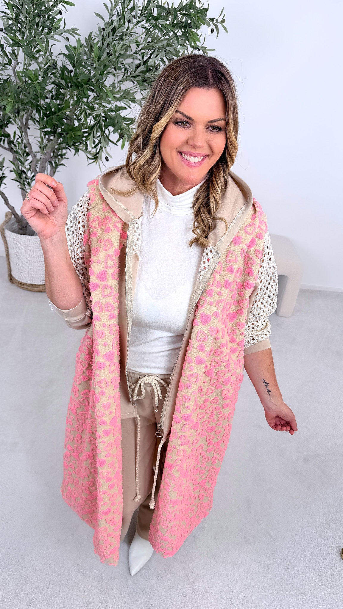 Lange Weste Heart & Power