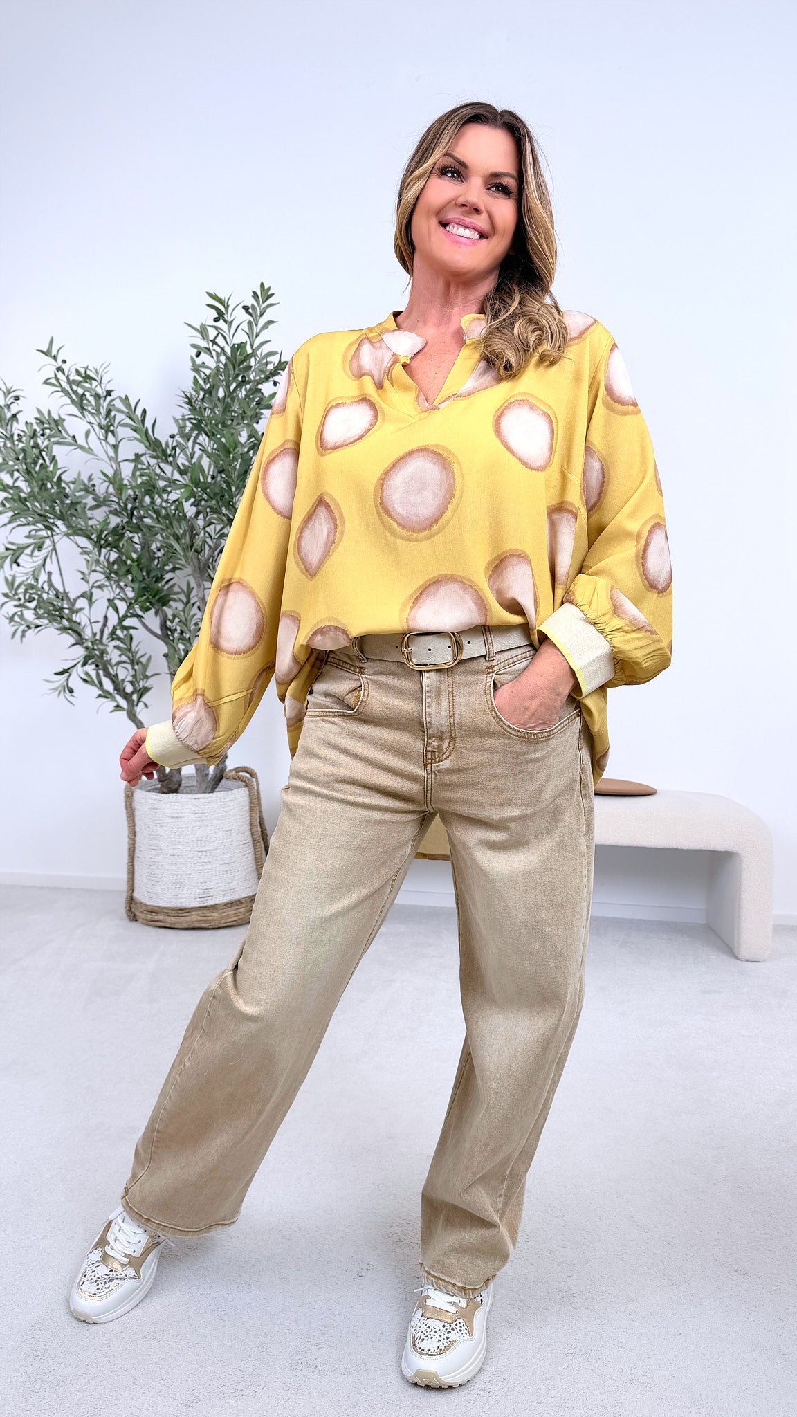 Blusenshirt Circle Breeze *Gelb*