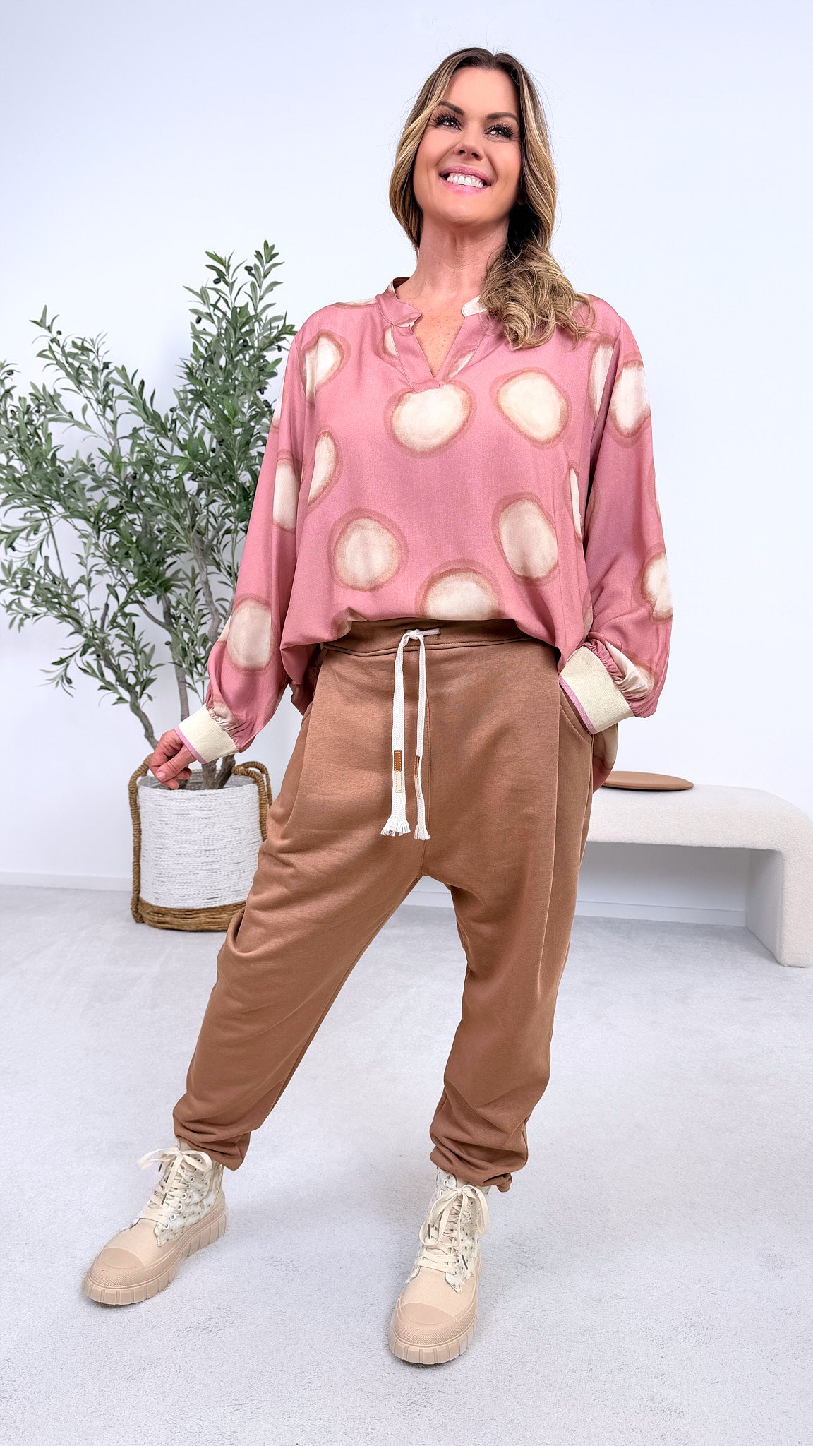 Blusenshirt Circle Breeze *Rosa*