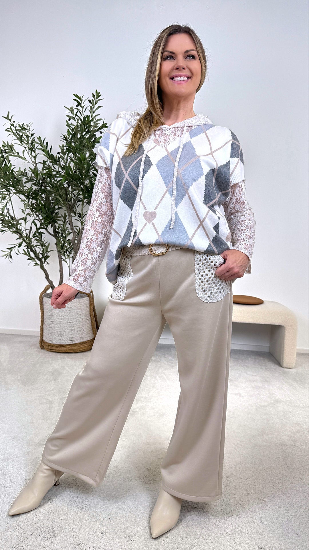 Sweathose Femme Sport *Beige*