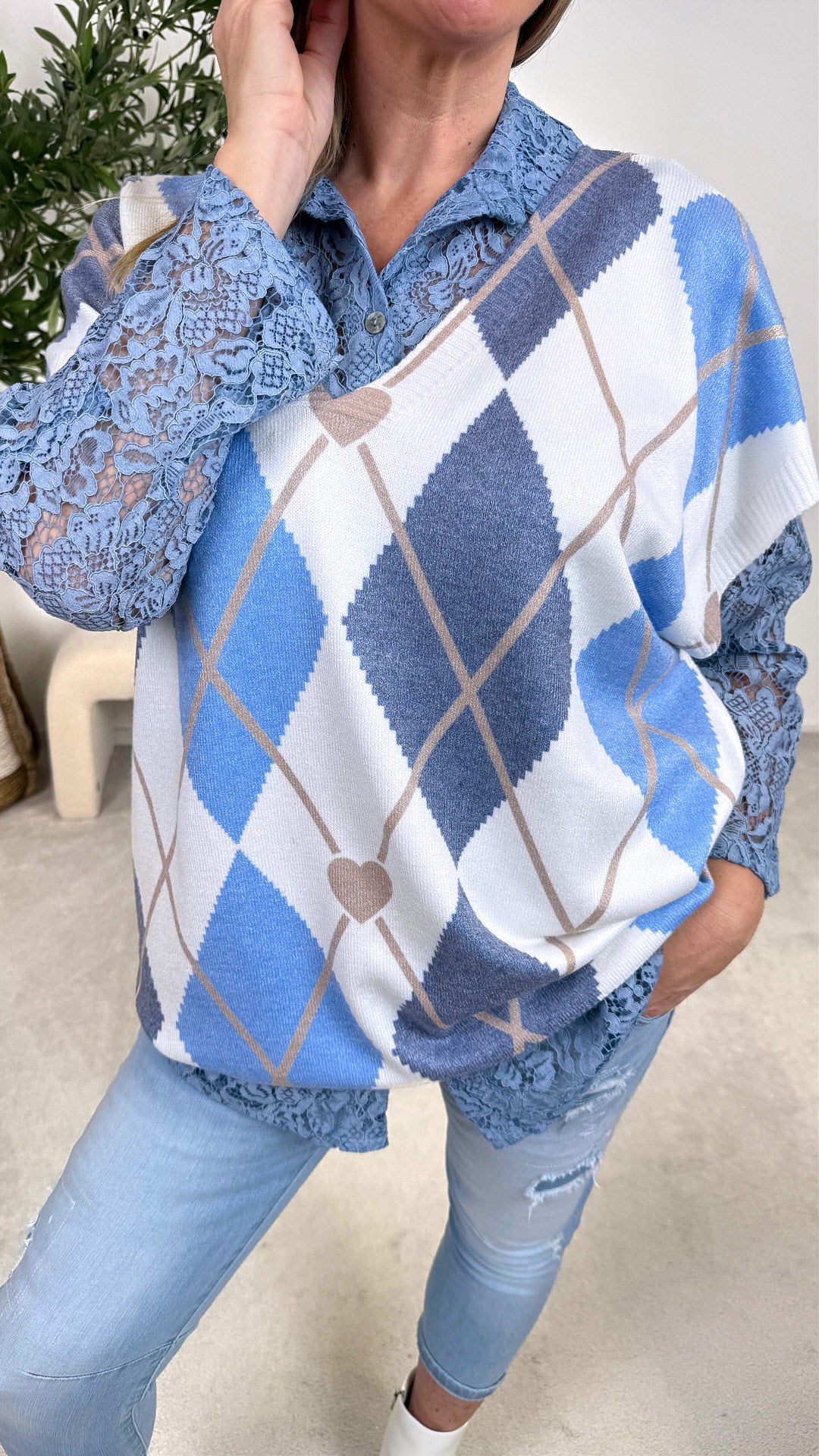 Pullunder Modern Feminine *Jeansblau*
