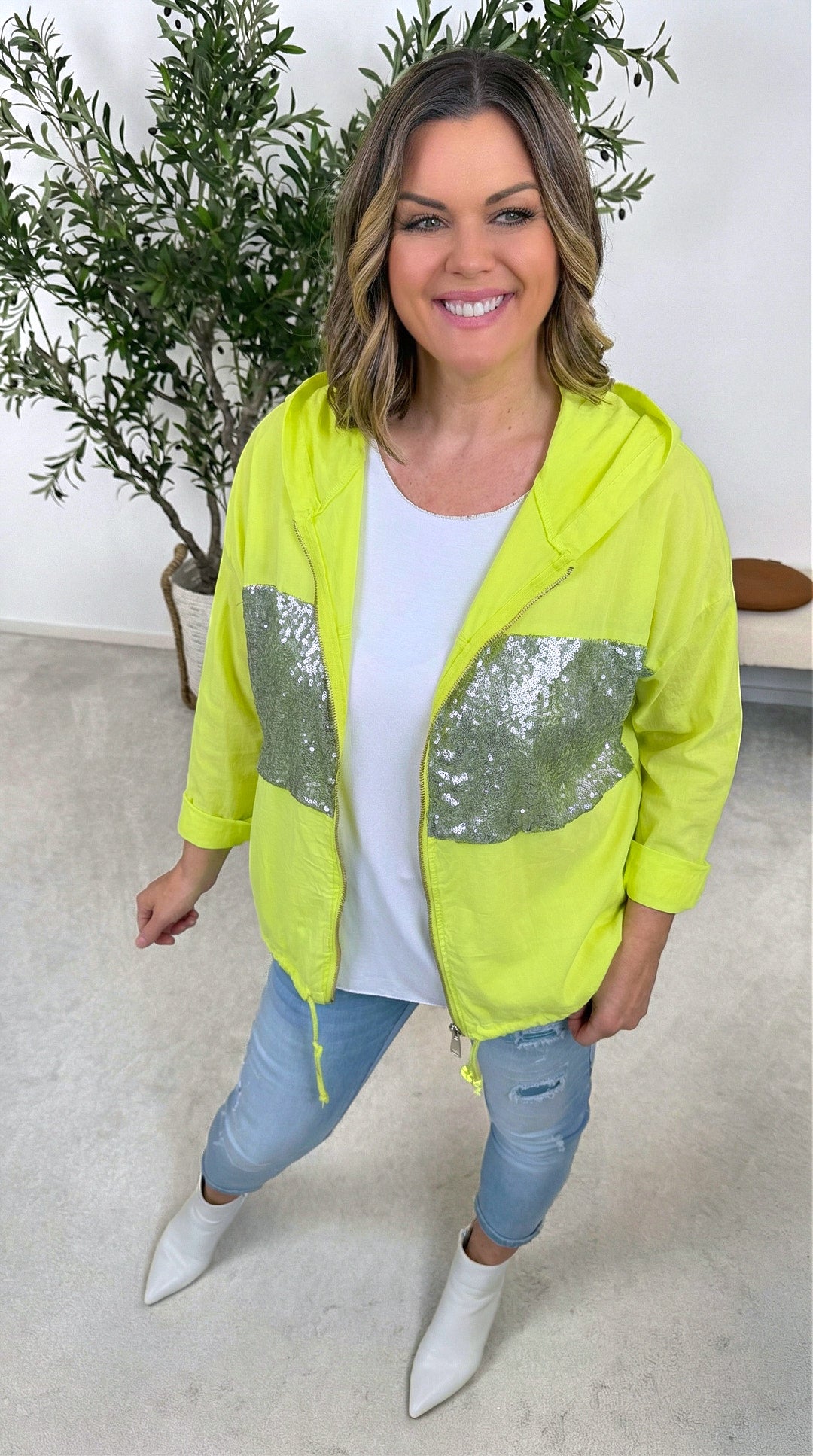 Jacke Glam Casual *Gelb*