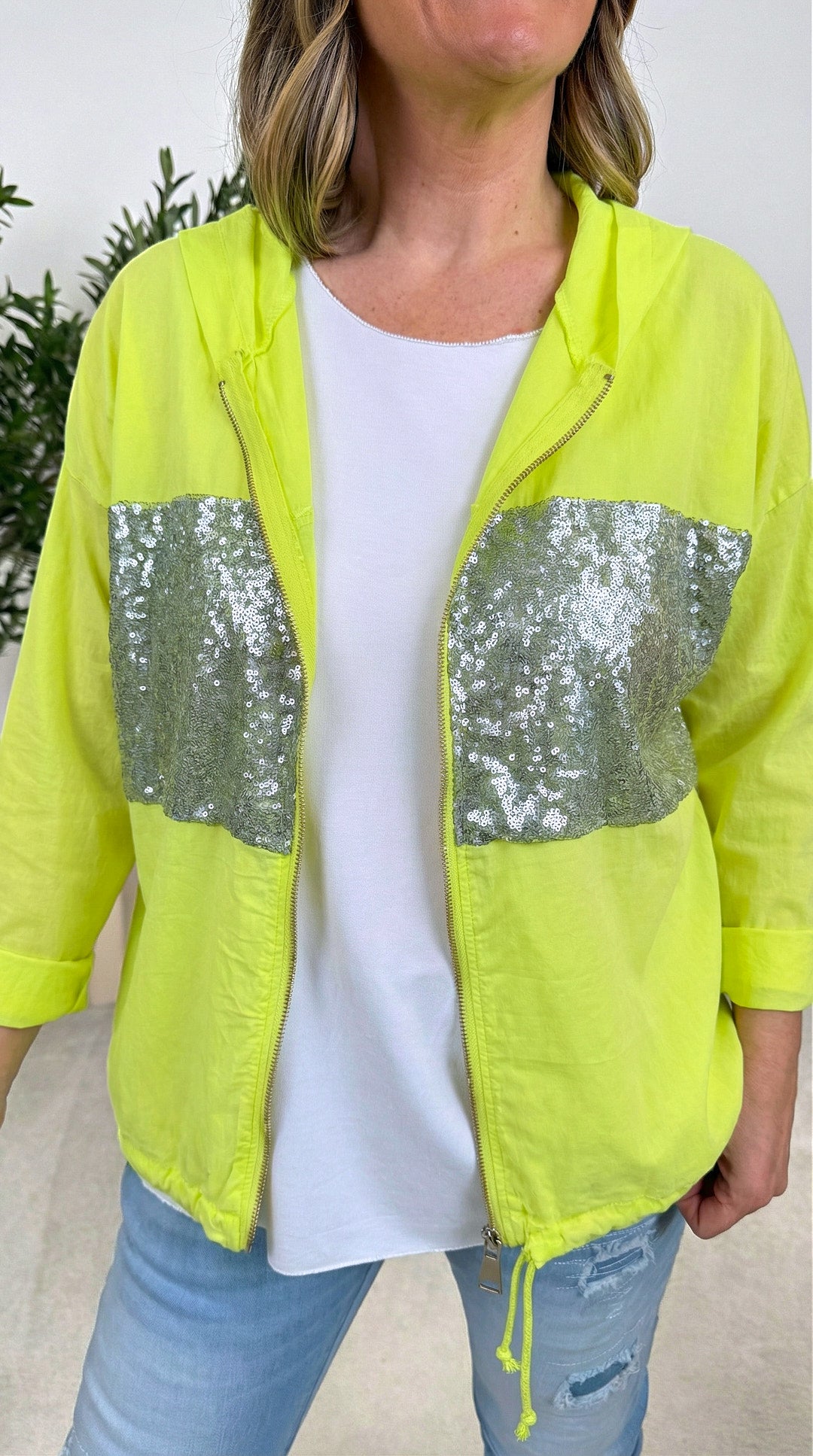 Jacke Glam Casual *Gelb*