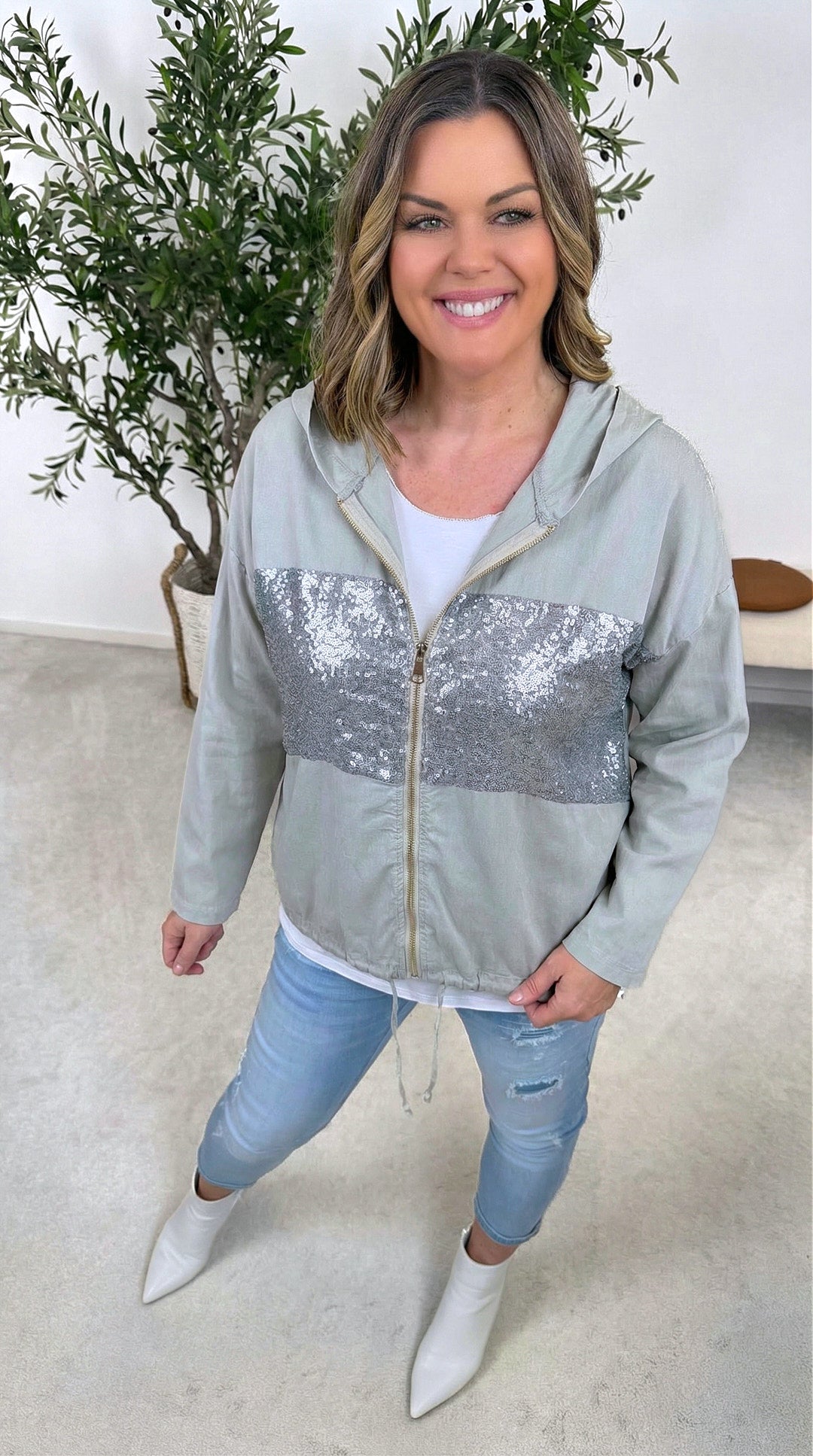 Jacke Glam Casual *Khaki*