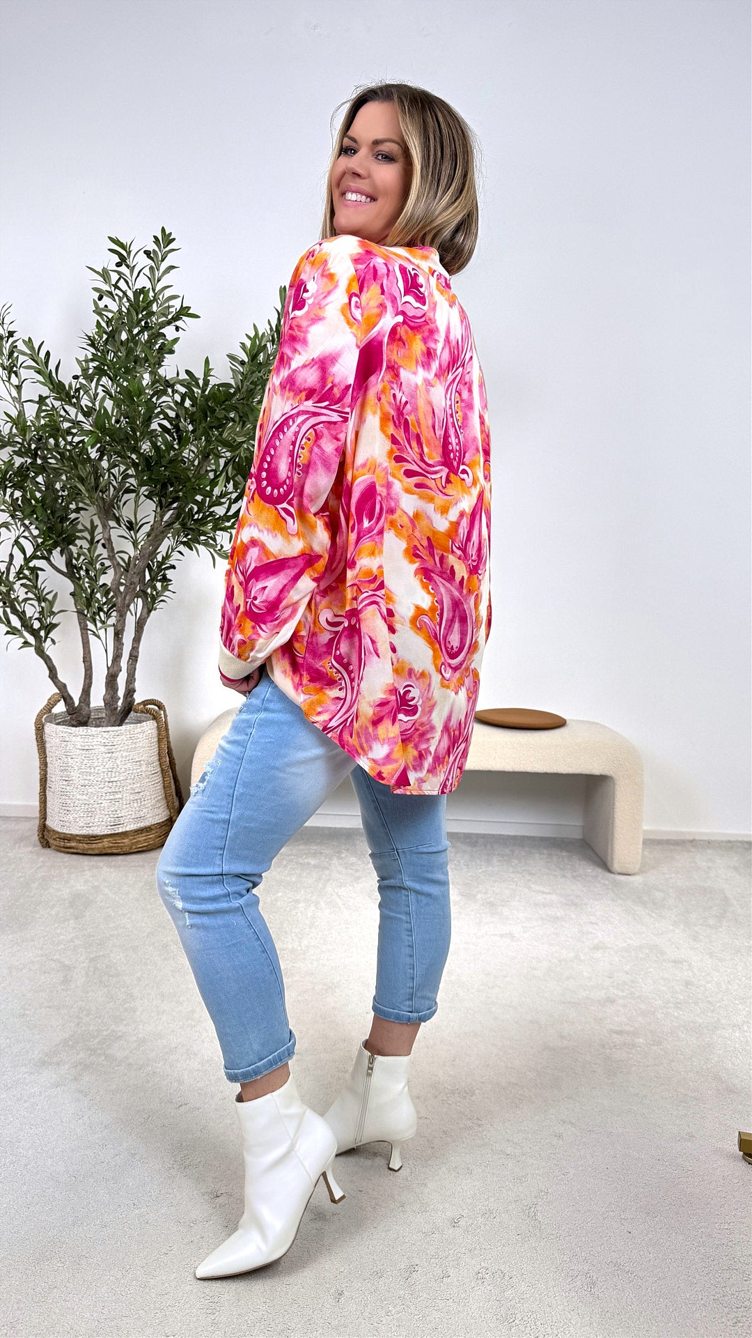 Blusenshirt Soft Ornament *Pink*