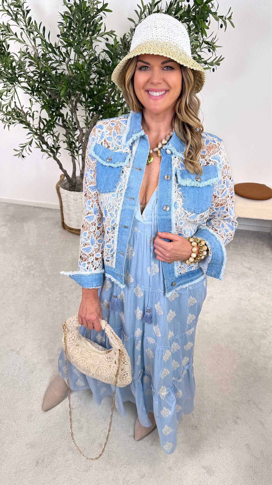 Jeansjacke Boho Blue