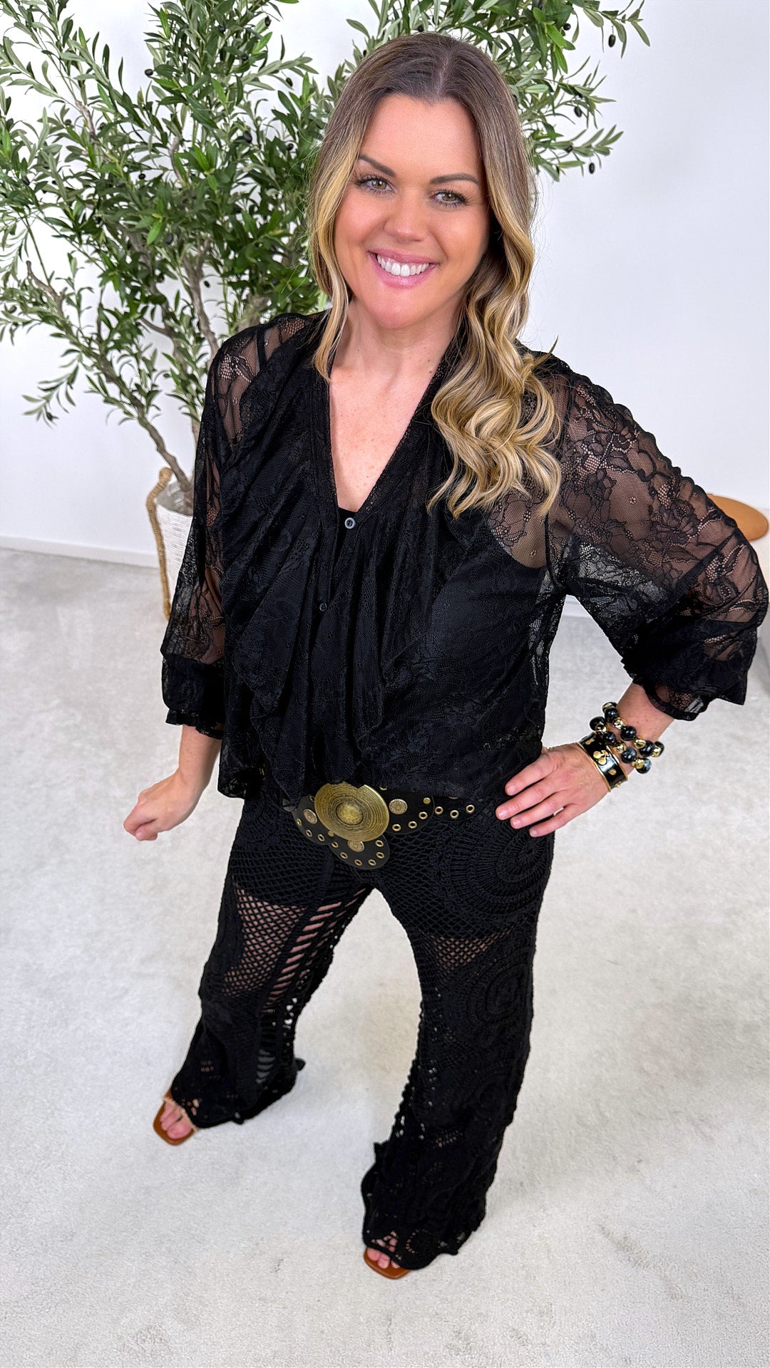 Bluse Cream Dream *Schwarz*