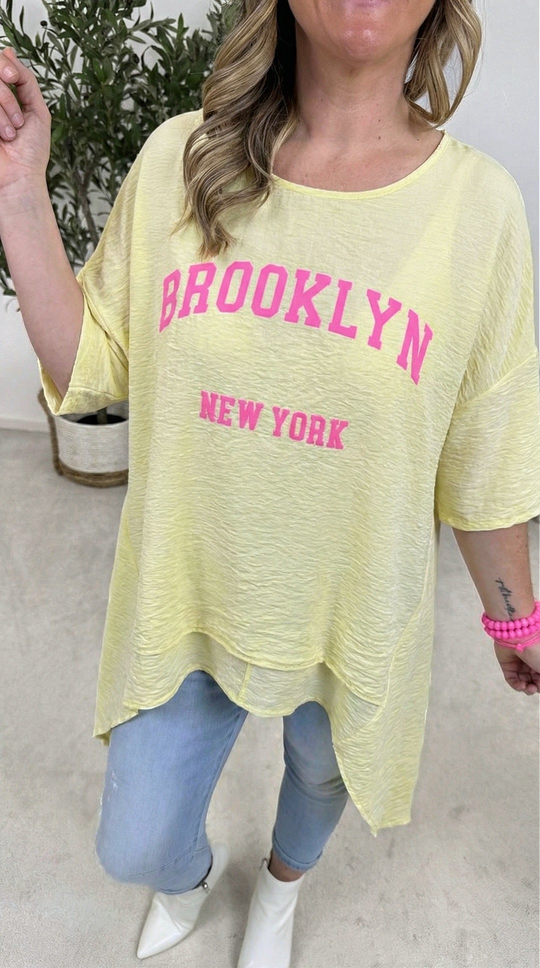 Blusenshirt Queen of the City *Gelb*