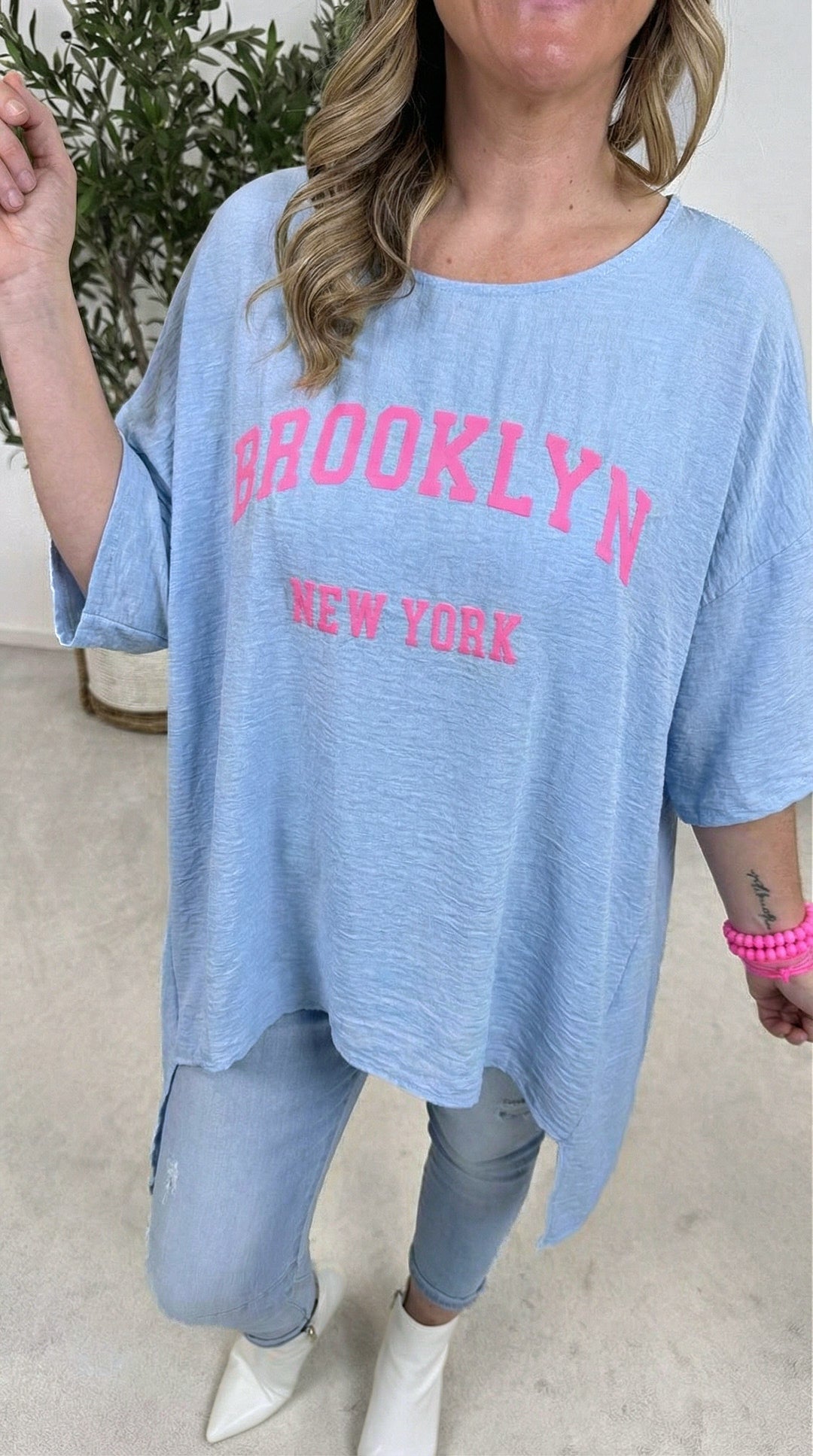 Blusenshirt Queen of the City *Blau*