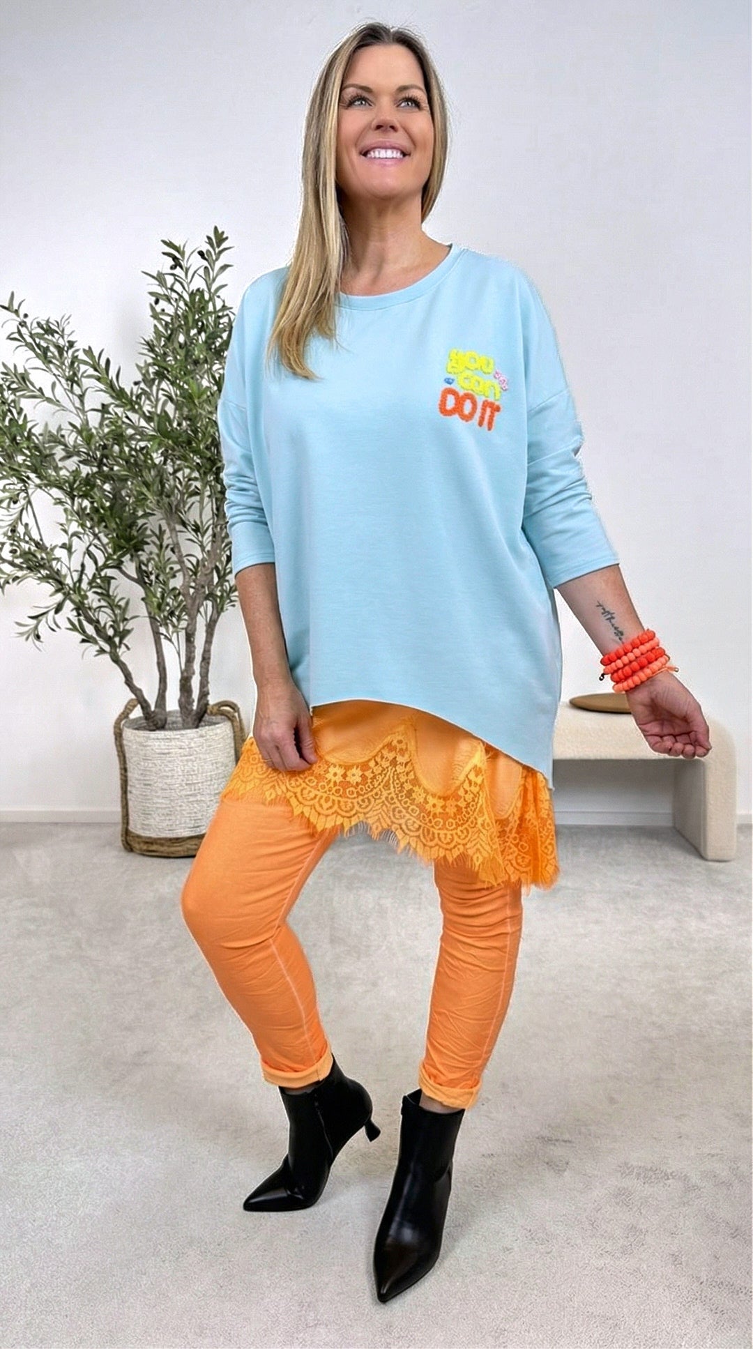 Sweatshirt You Can Do It *Mint*