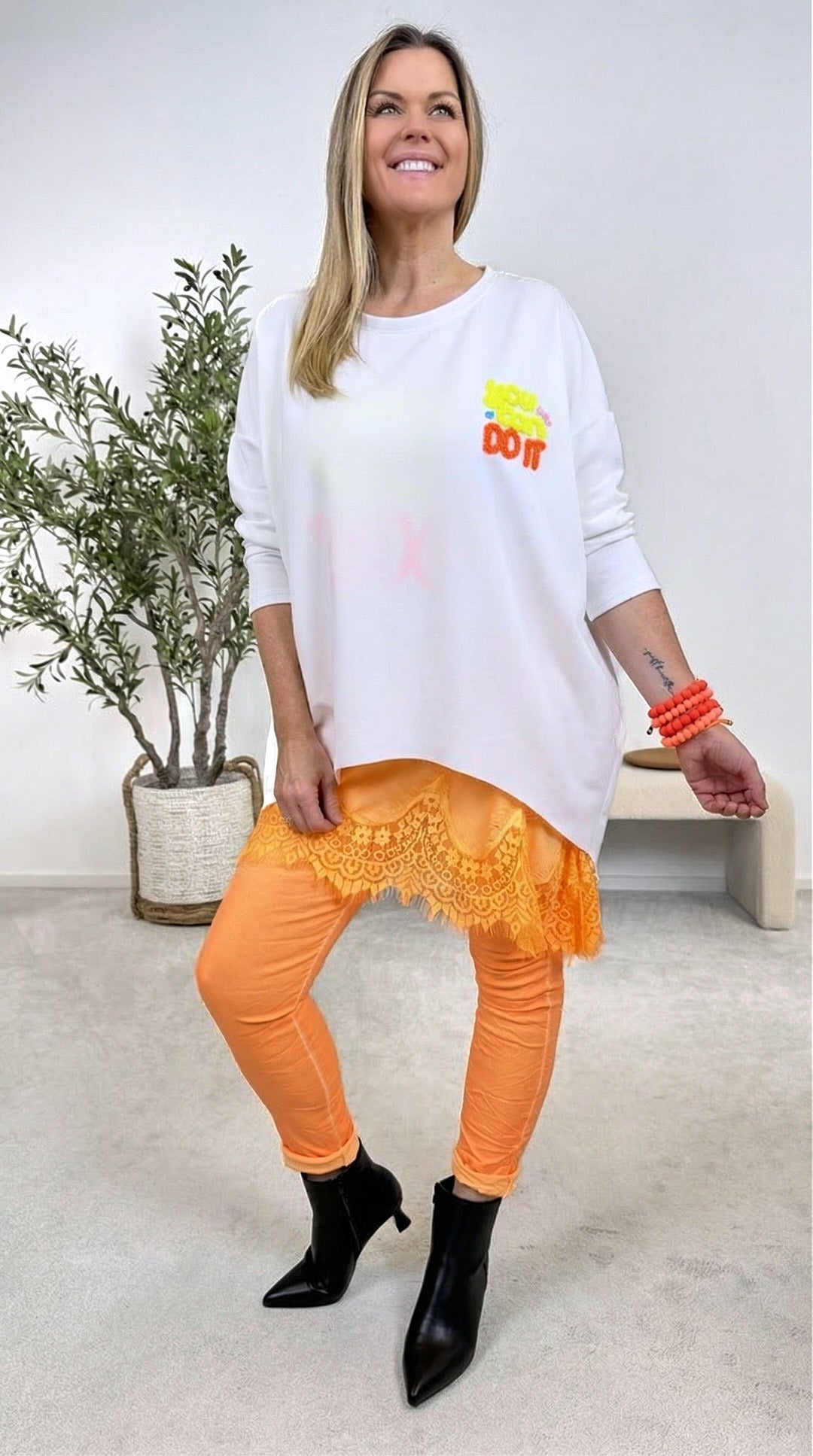 Sweatshirt You Can Do It *Weiß*