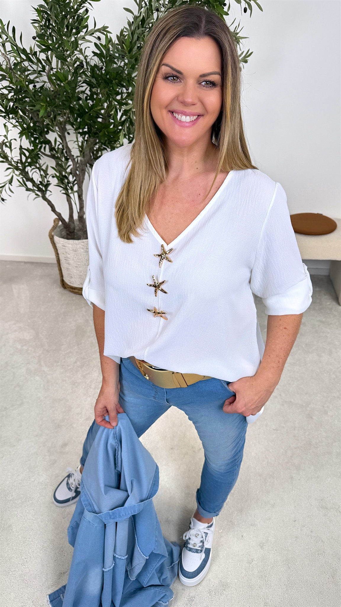 Blusenshirt Ocean Soul *Weiß*