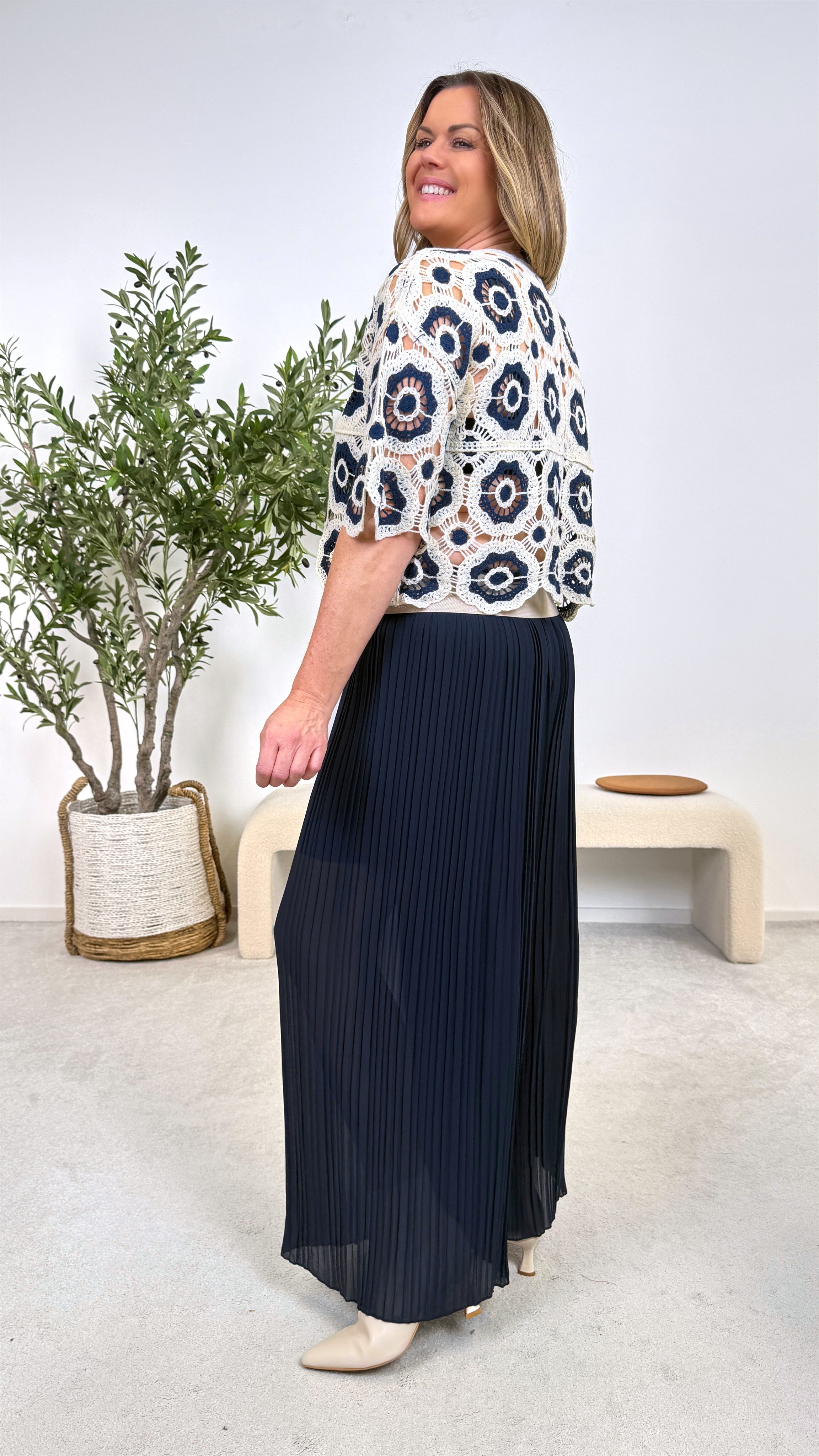 Culotte Hose Flowing Ease *Dunkelblau* (lieferbar ab 13.3.26)