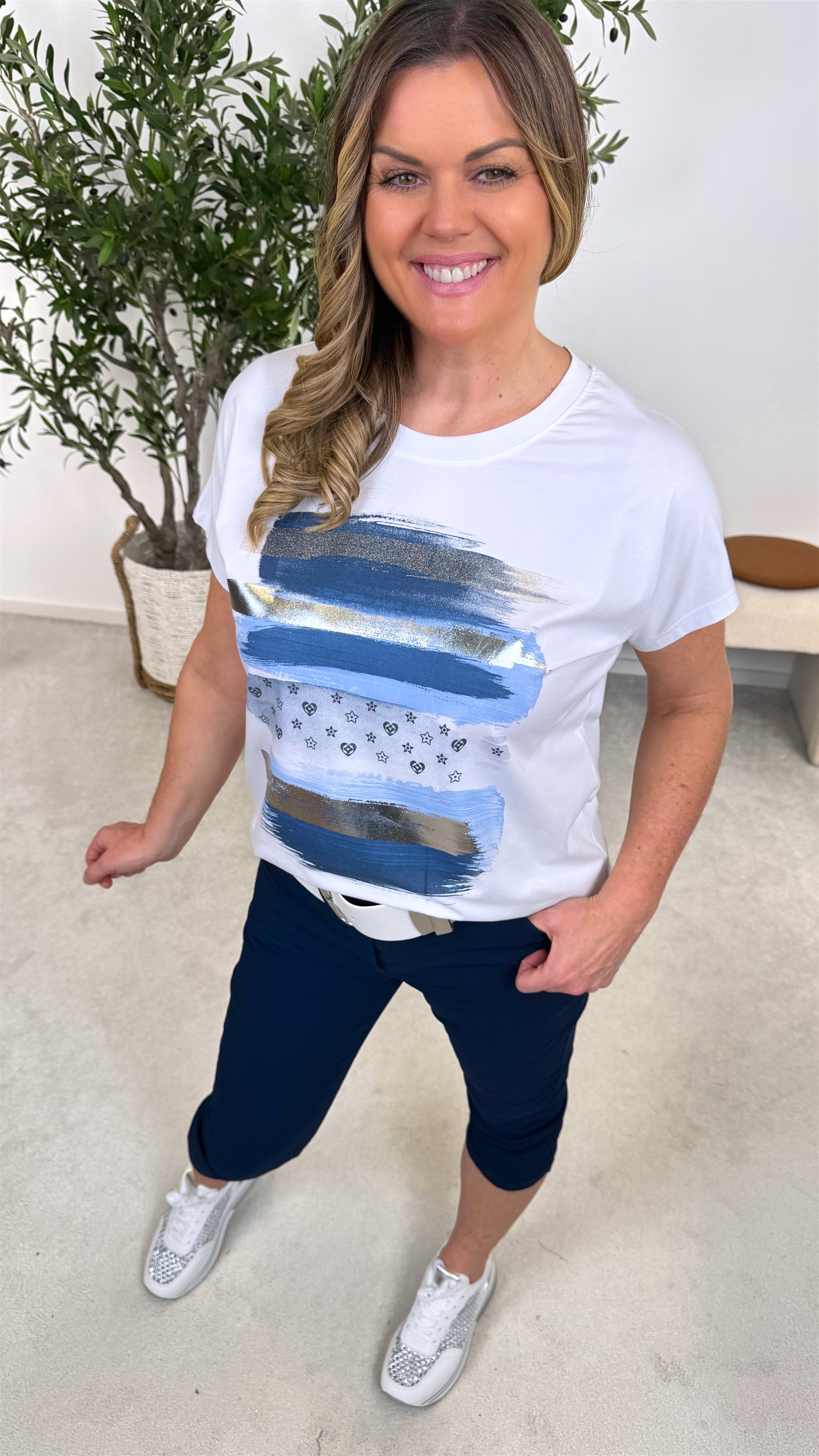 T-Shirt Golden Touch *Dunkelblau*