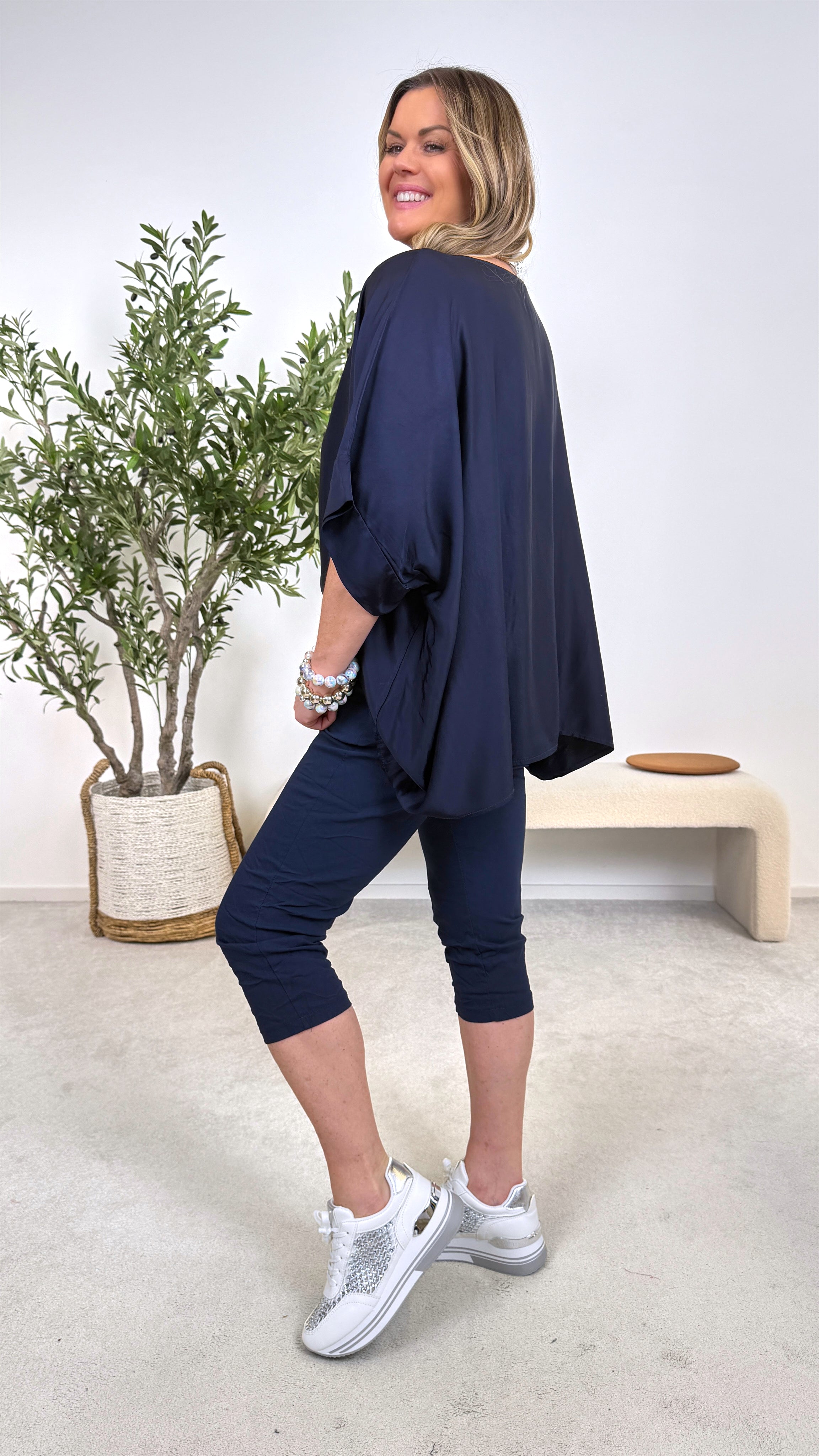 Capri Hose Summer Comfort *Dunkelblau* (lieferbar ab 13.3.26)