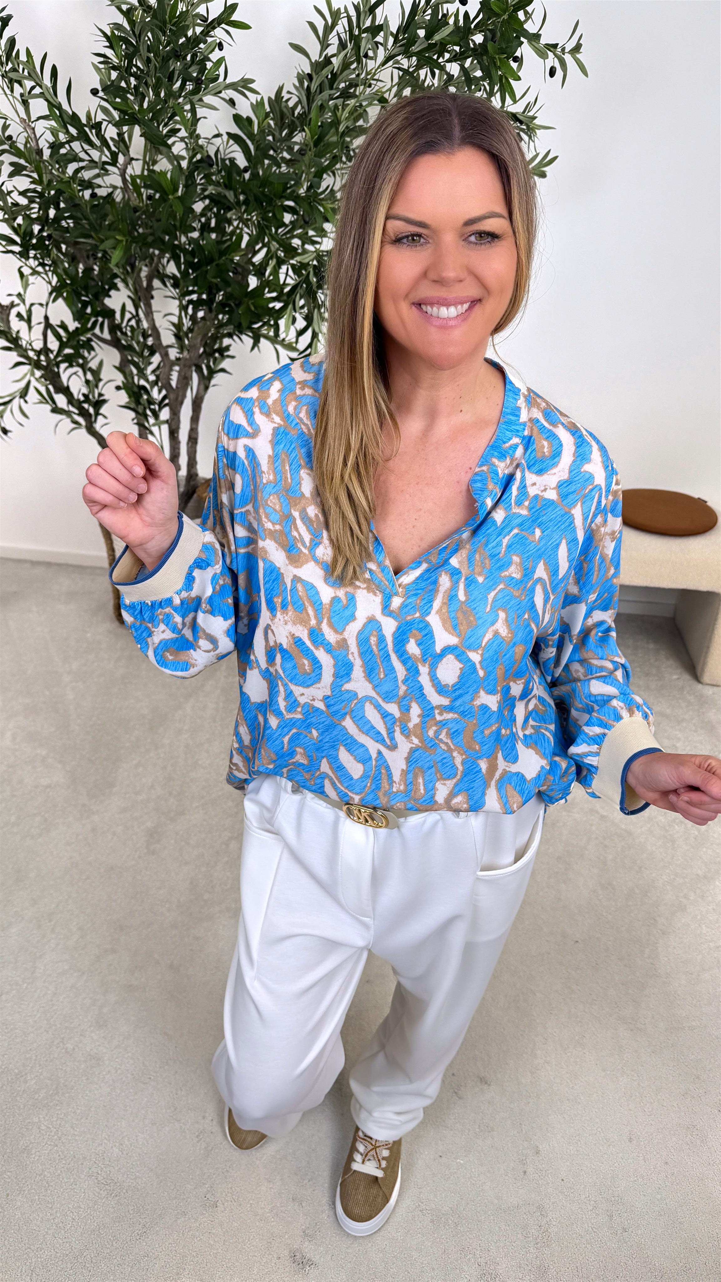 Blusenshirt Untamed Look *Blau*