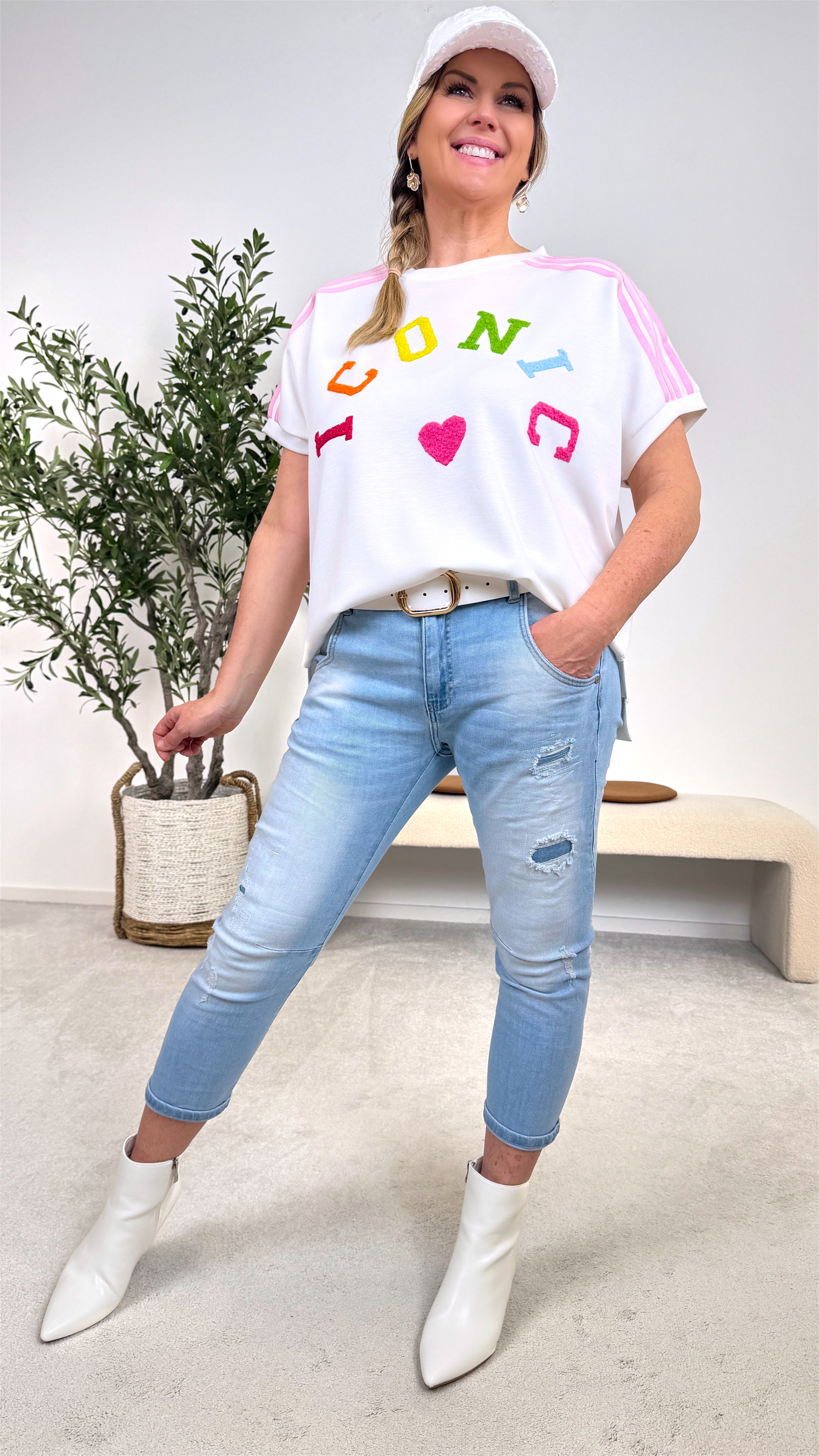 T-Shirt Color Love *Weiß*