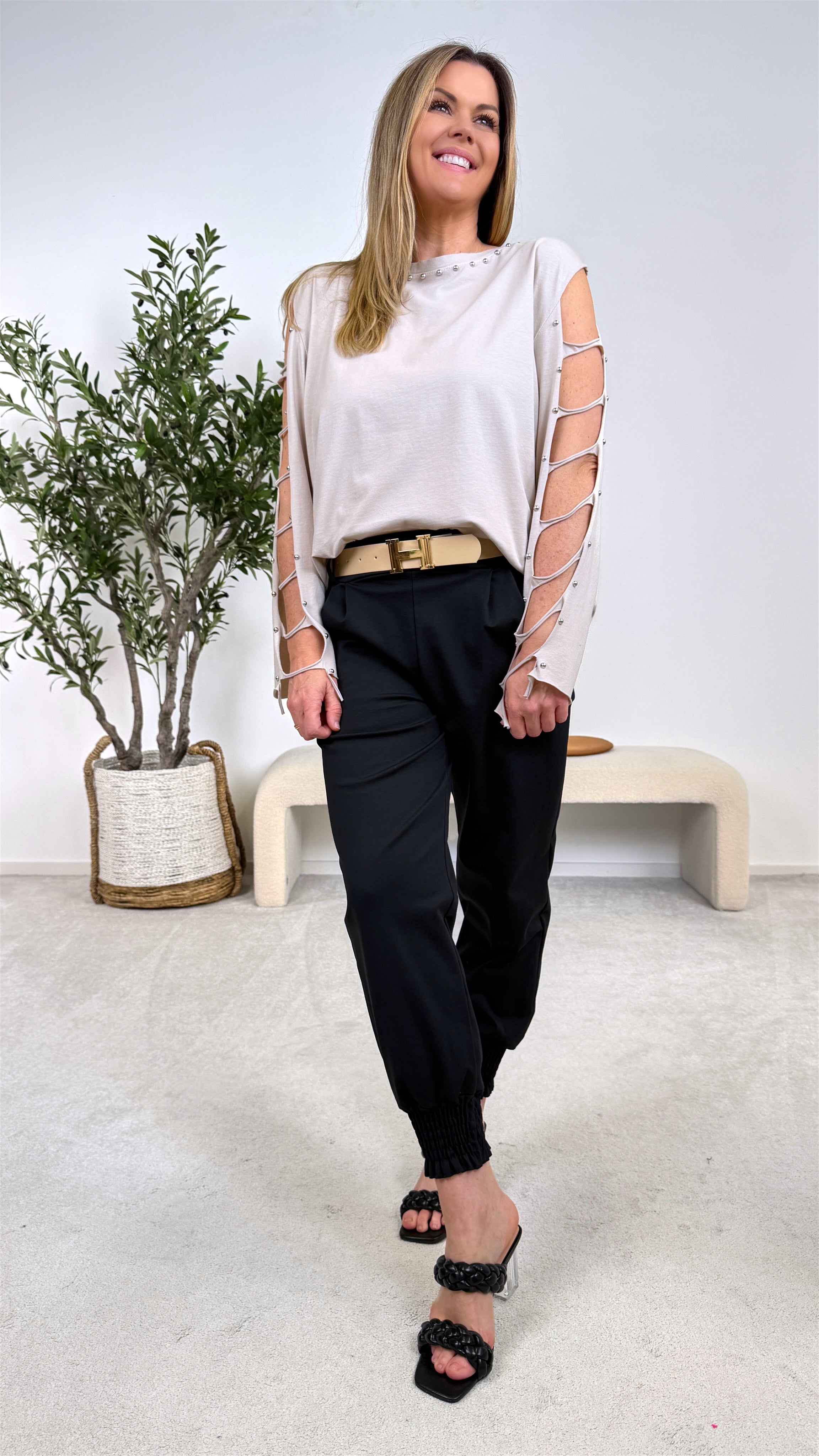 Langarmshirt Elegant Spirit *Beige*