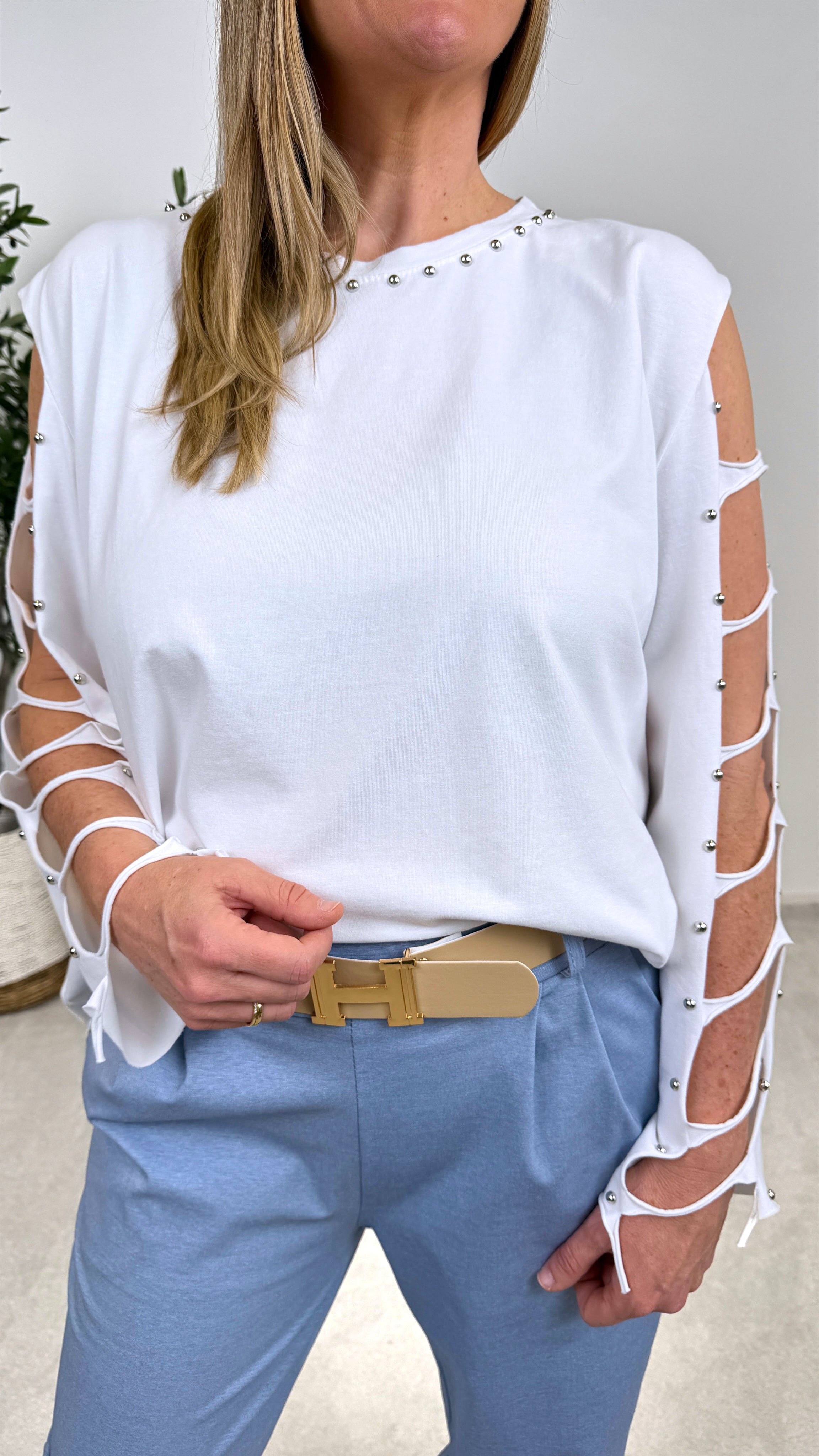 Langarmshirt Elegant Spirit *Weiß*