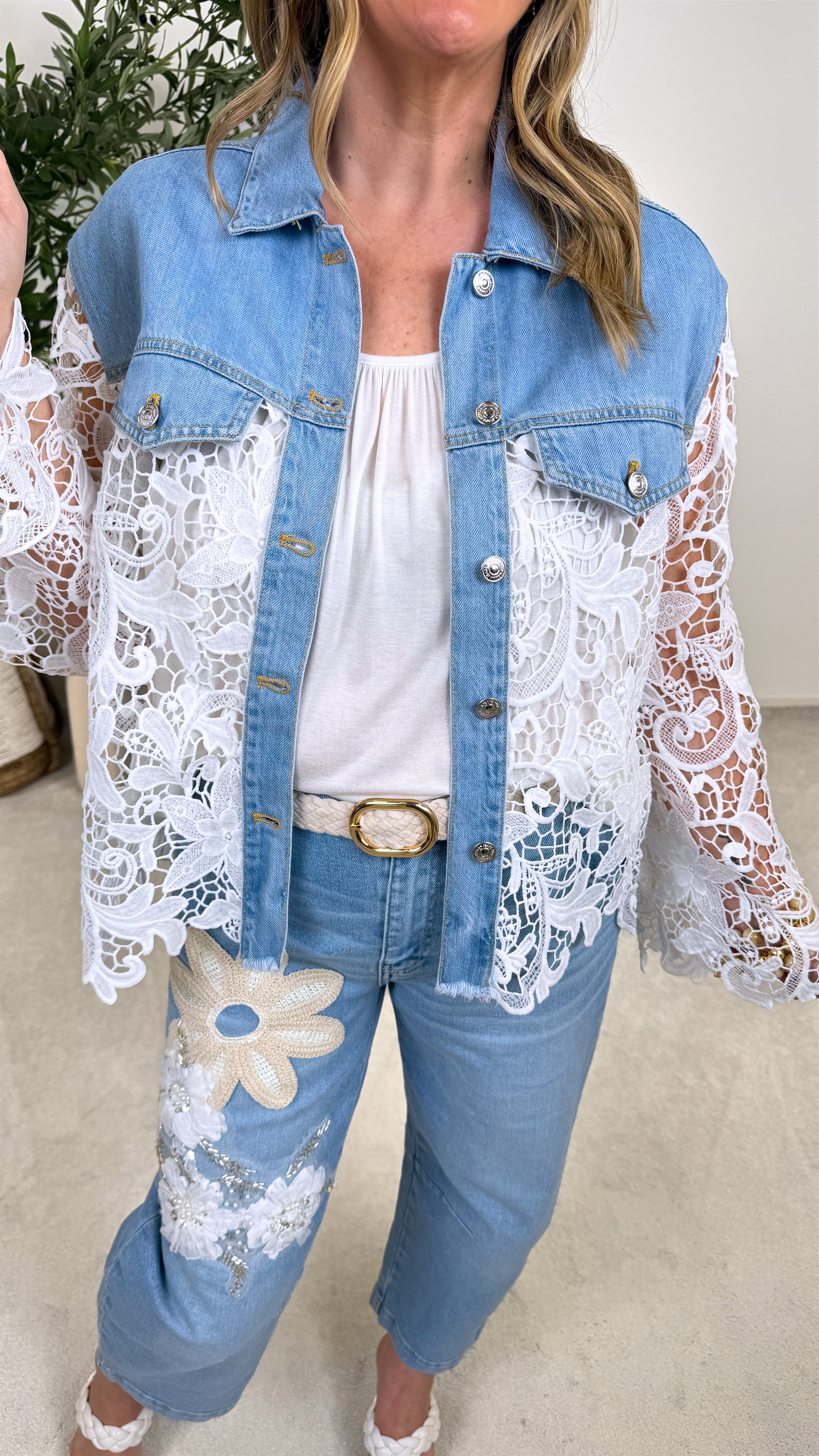 Spitzen-Jacke Florence Power Denim