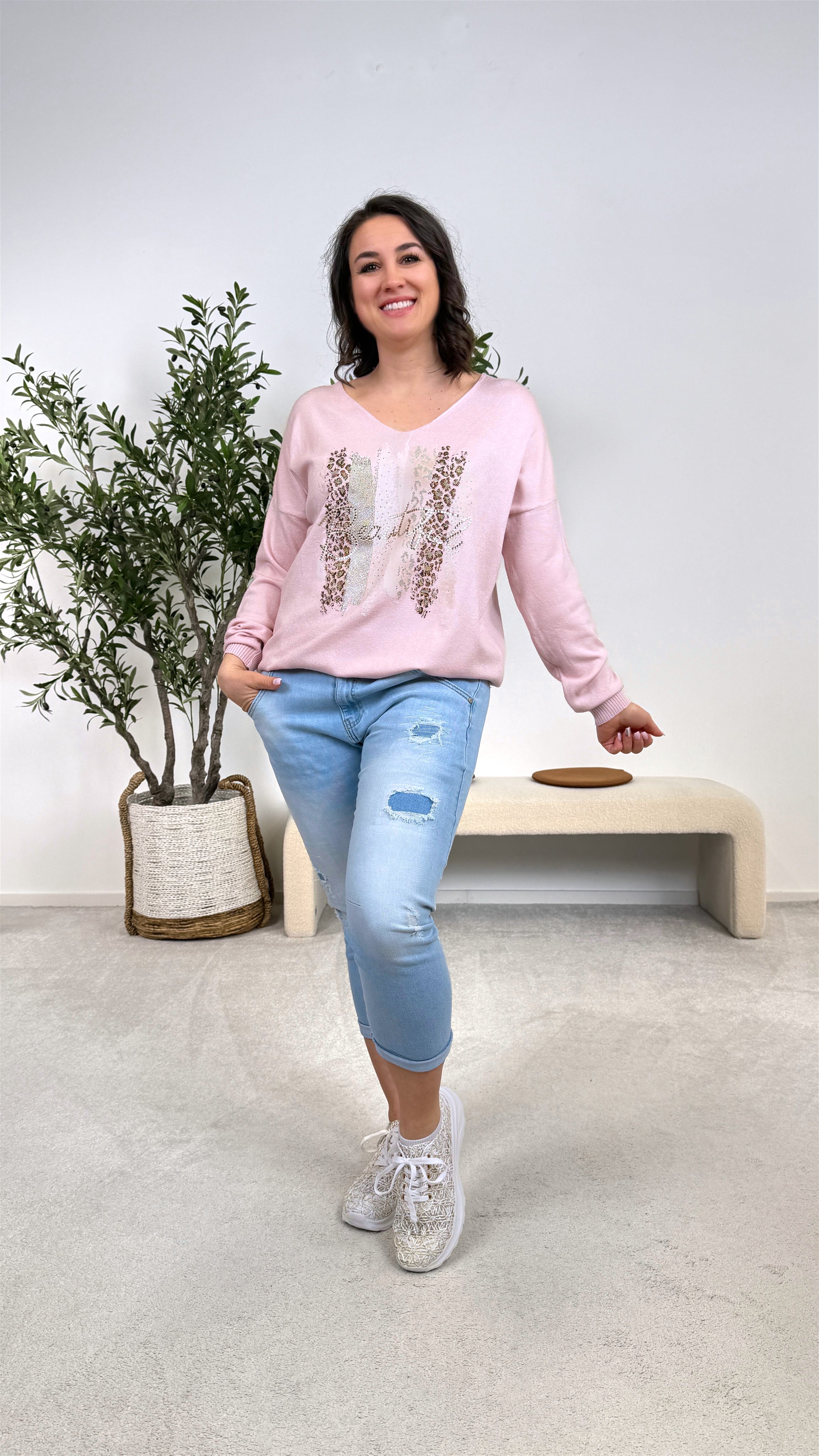 Pullover Blush & Wild *Rosa*