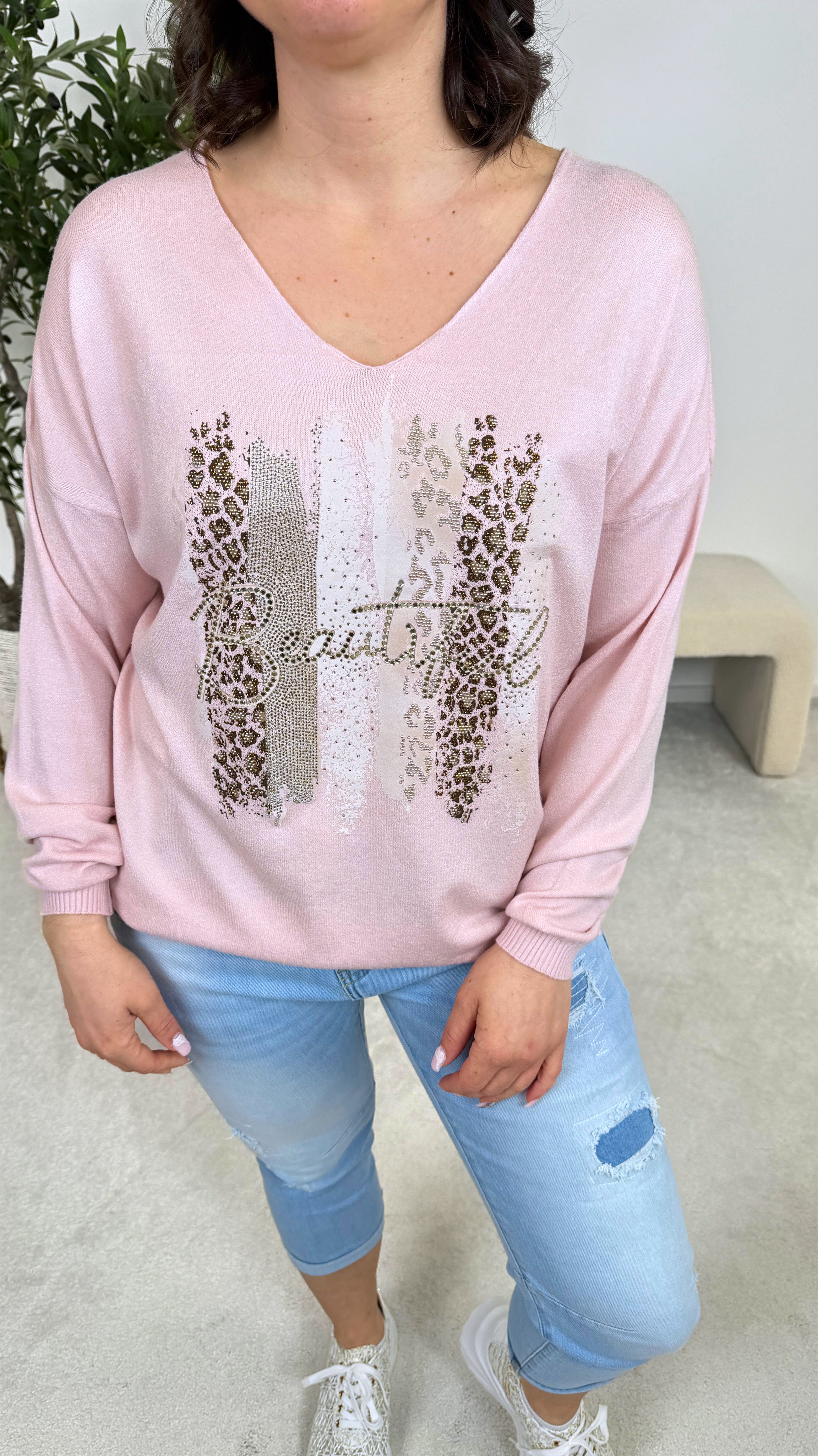 Pullover Blush & Wild *Rosa*