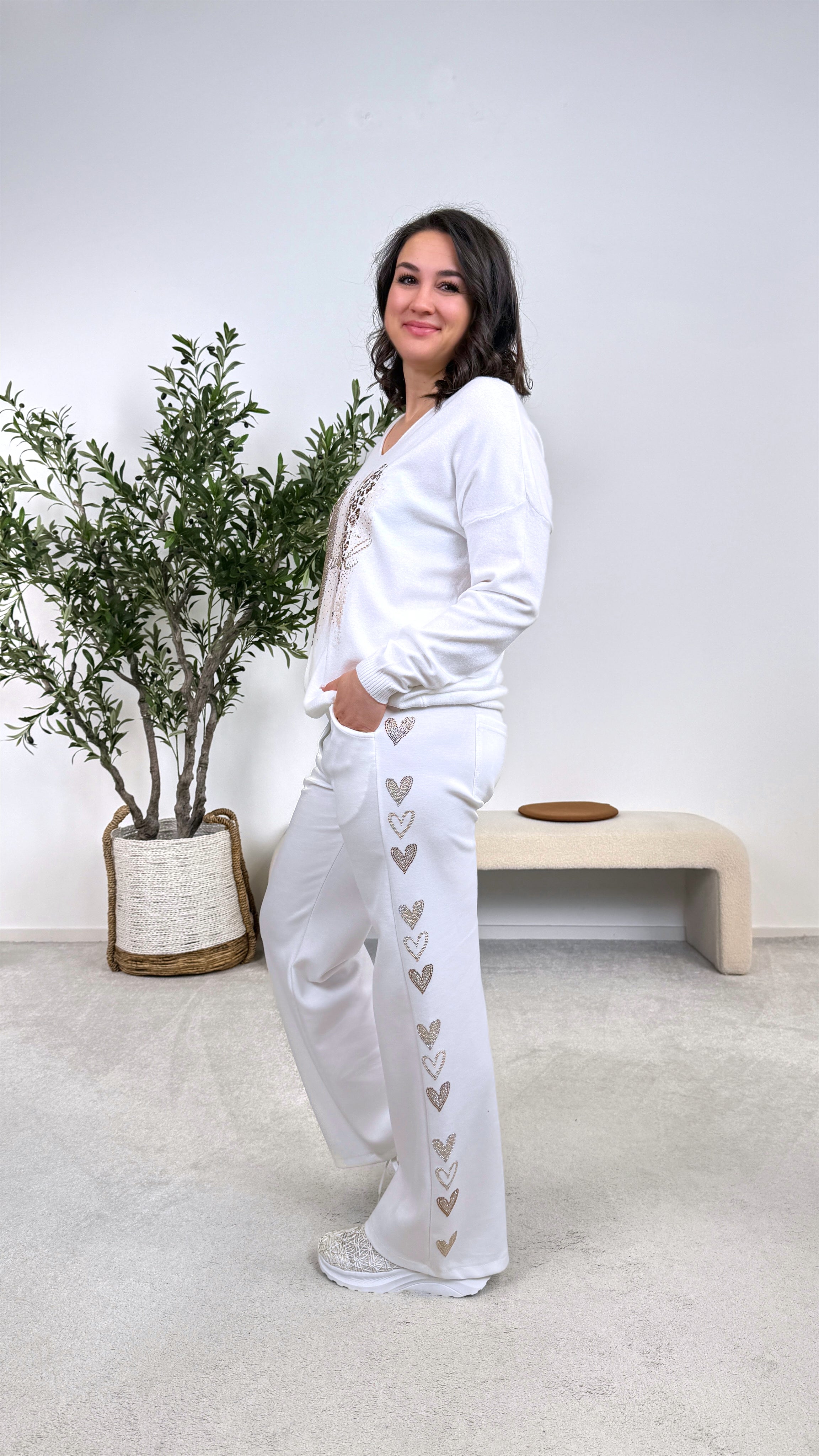 Pullover Blush & Wild *Weiß*