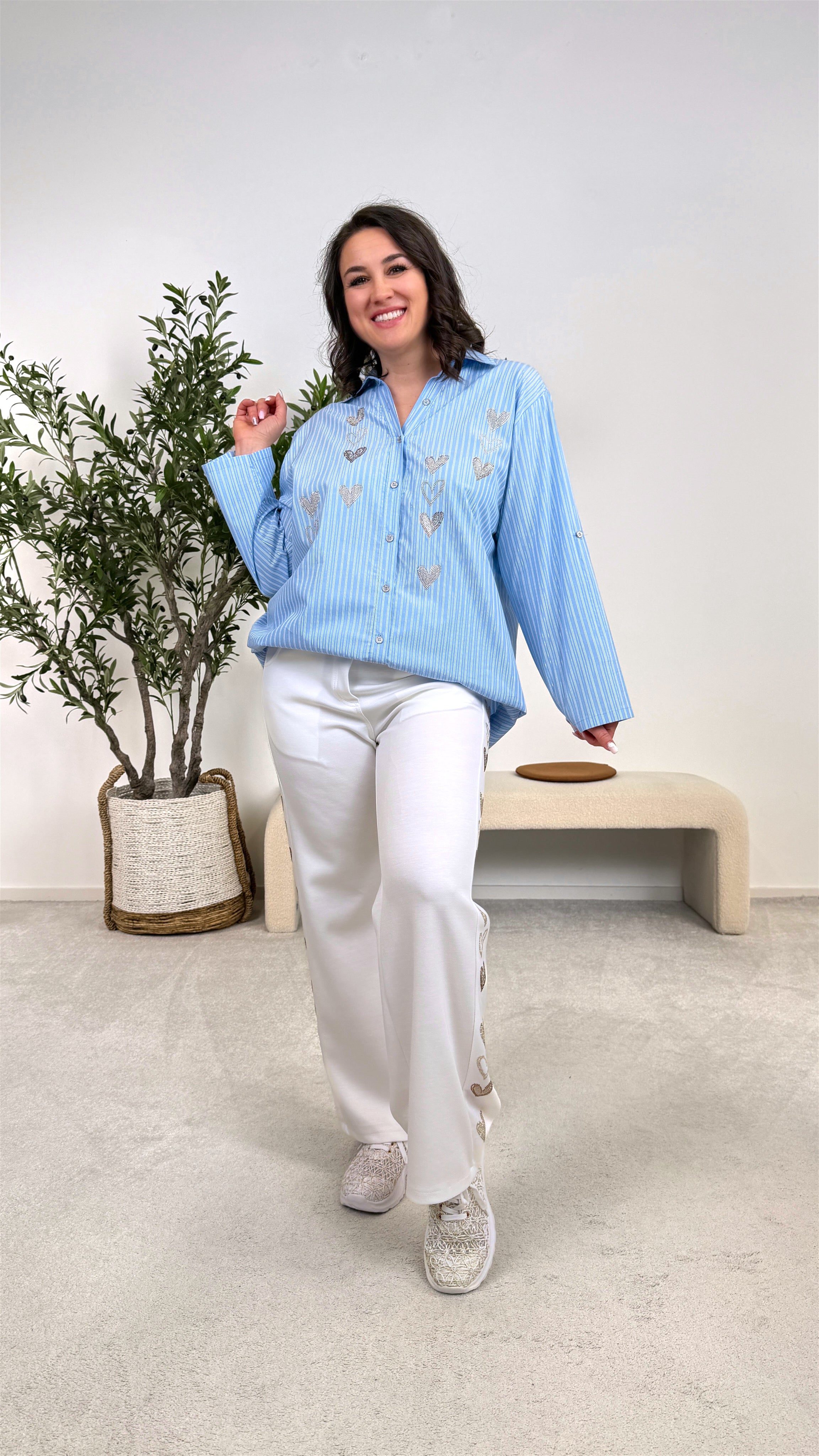 Long-Bluse Pure Love Look