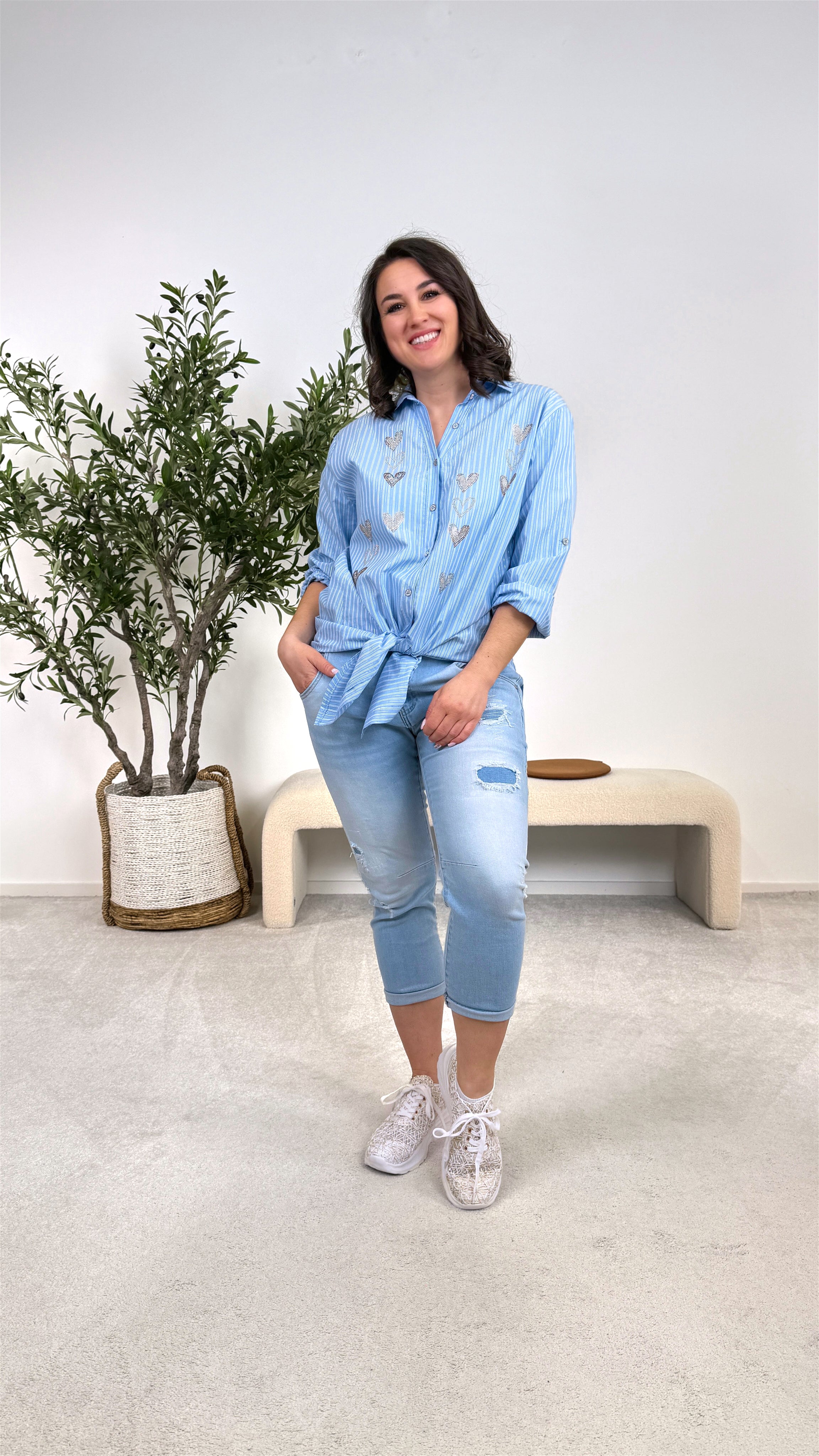 Long-Bluse Pure Love Look