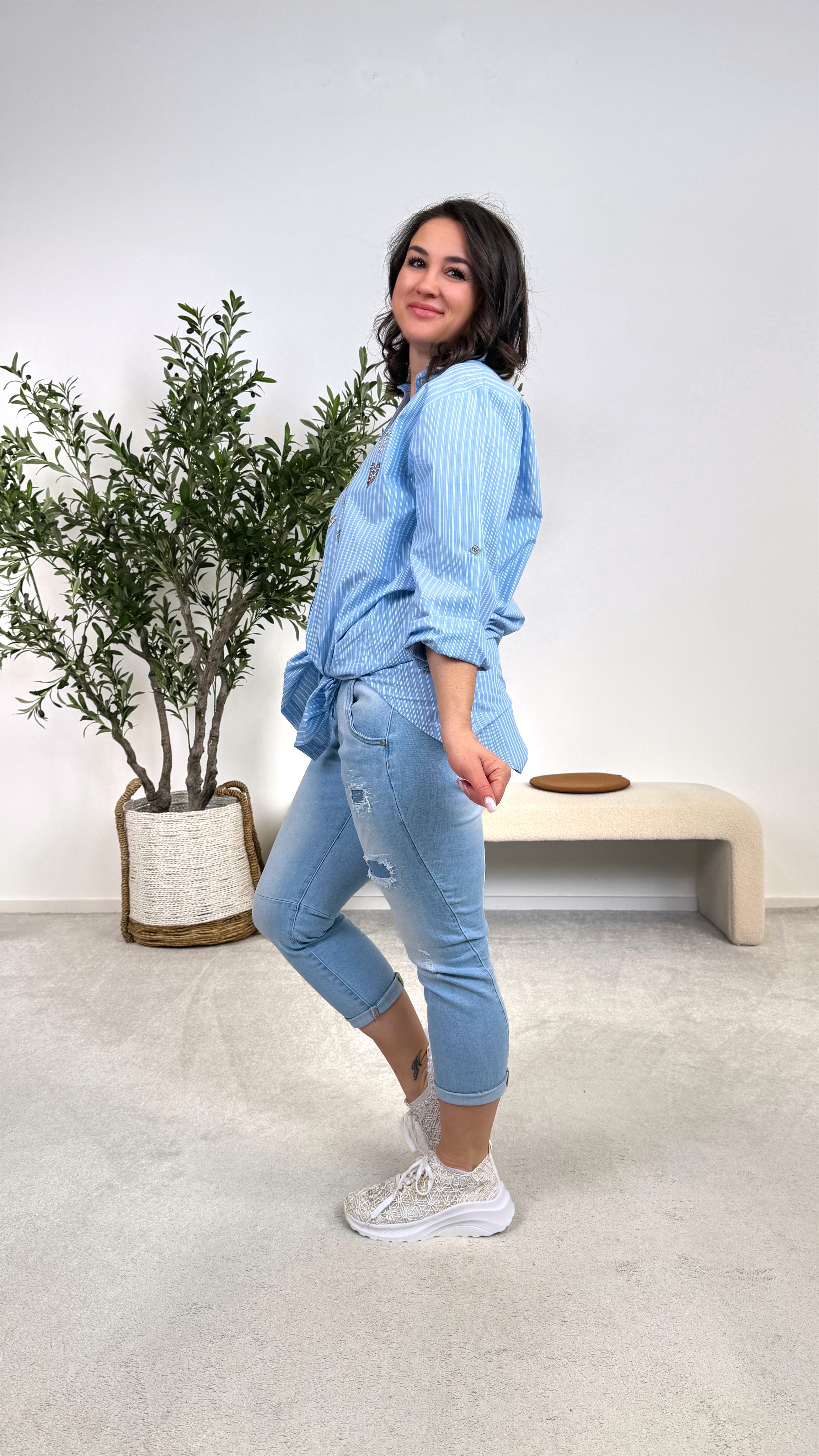 Long-Bluse Pure Love Look