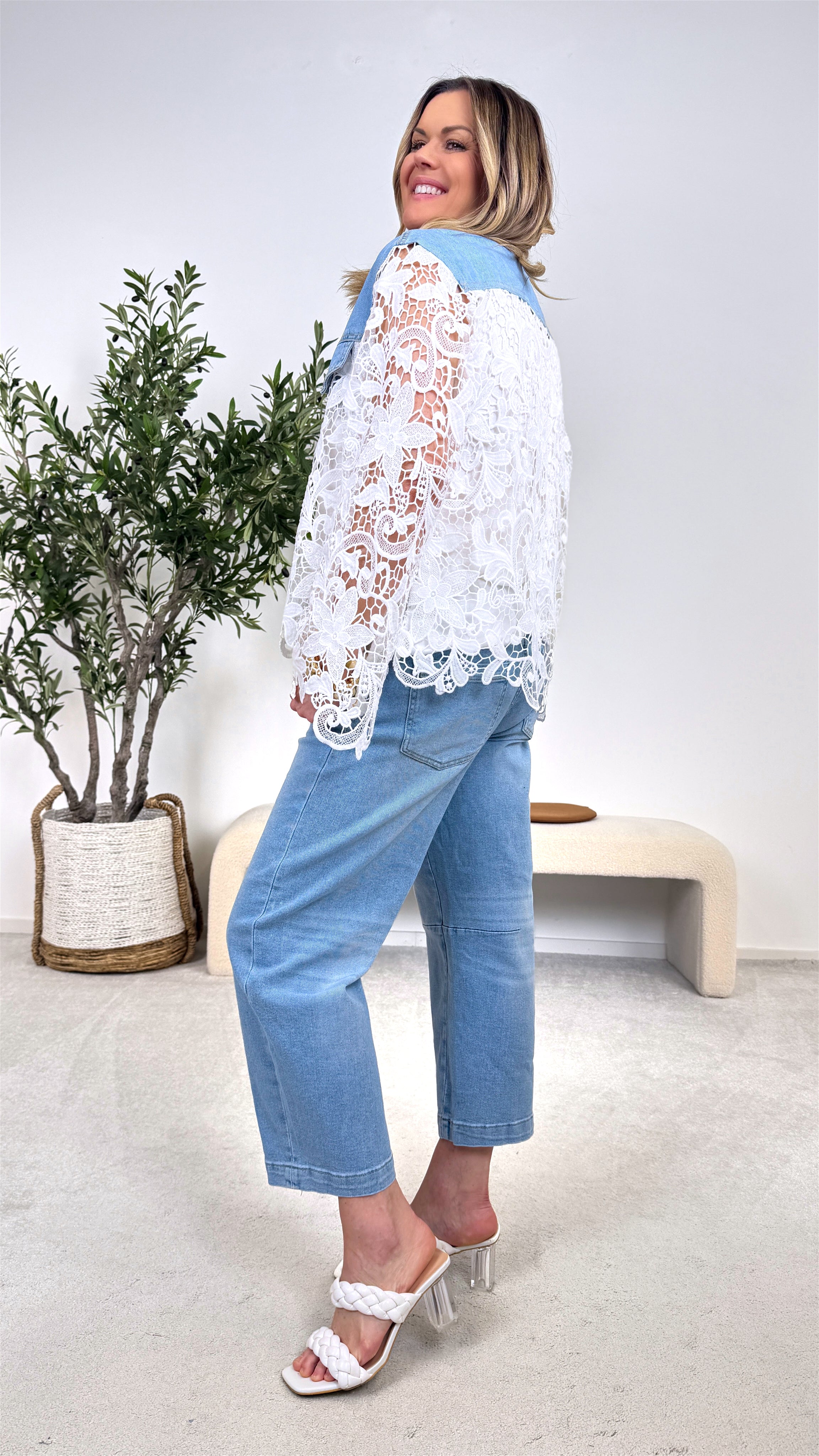Spitzen-Jacke Florence Power Denim