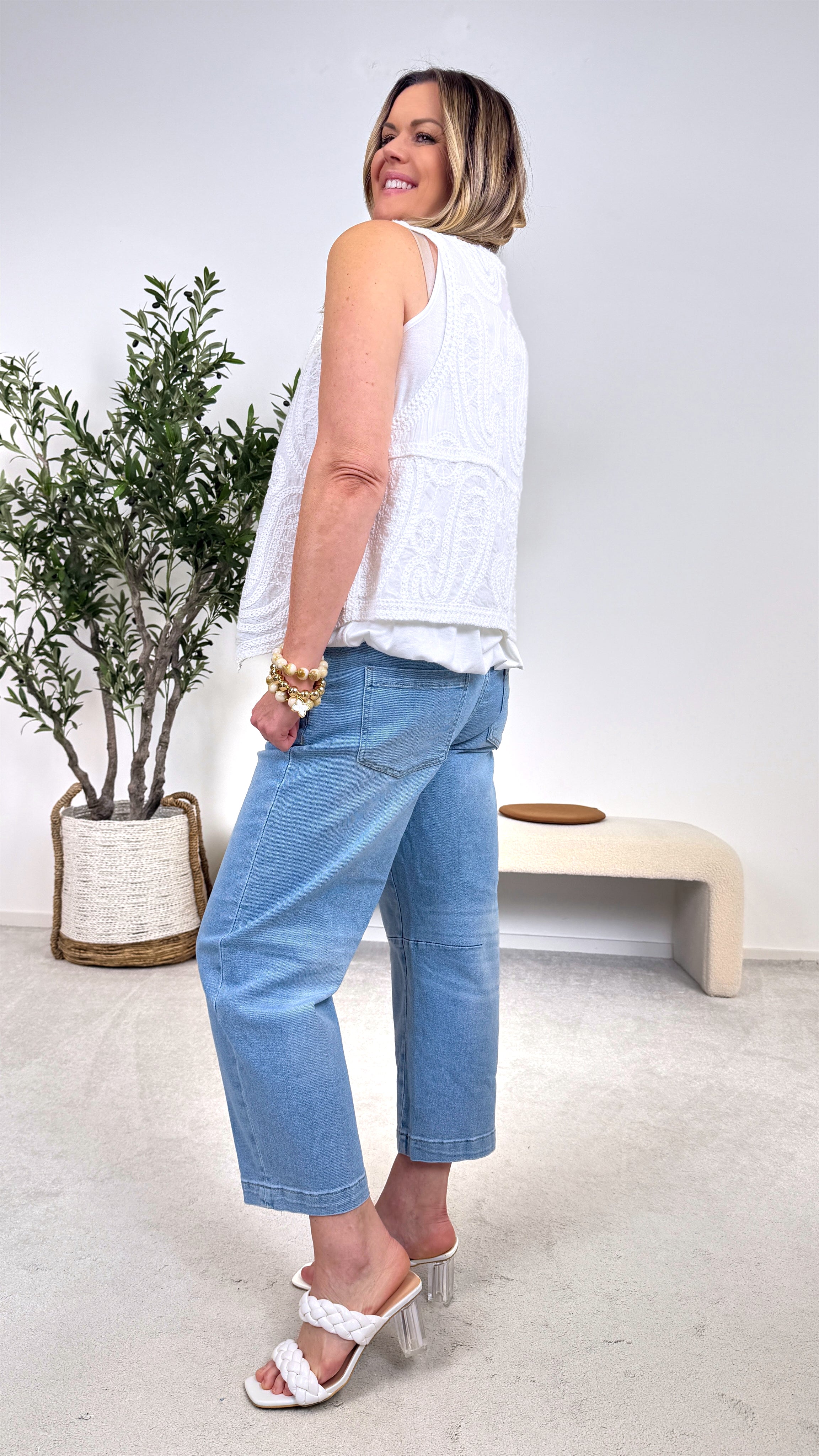 Blusen-Top Andalusia Chic *Weiß* (lieferbar ab 23.3.26)