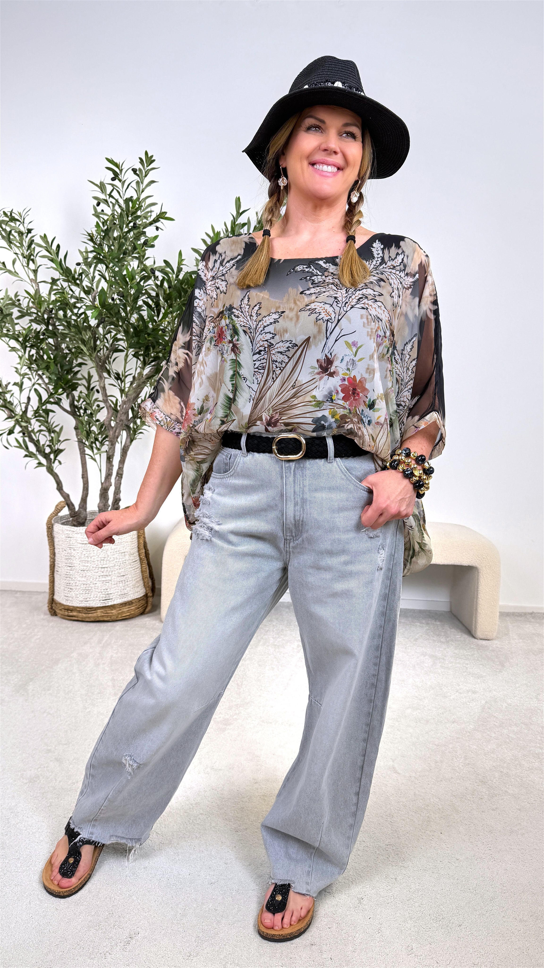 Blusenshirt Serenity *Schwarz*