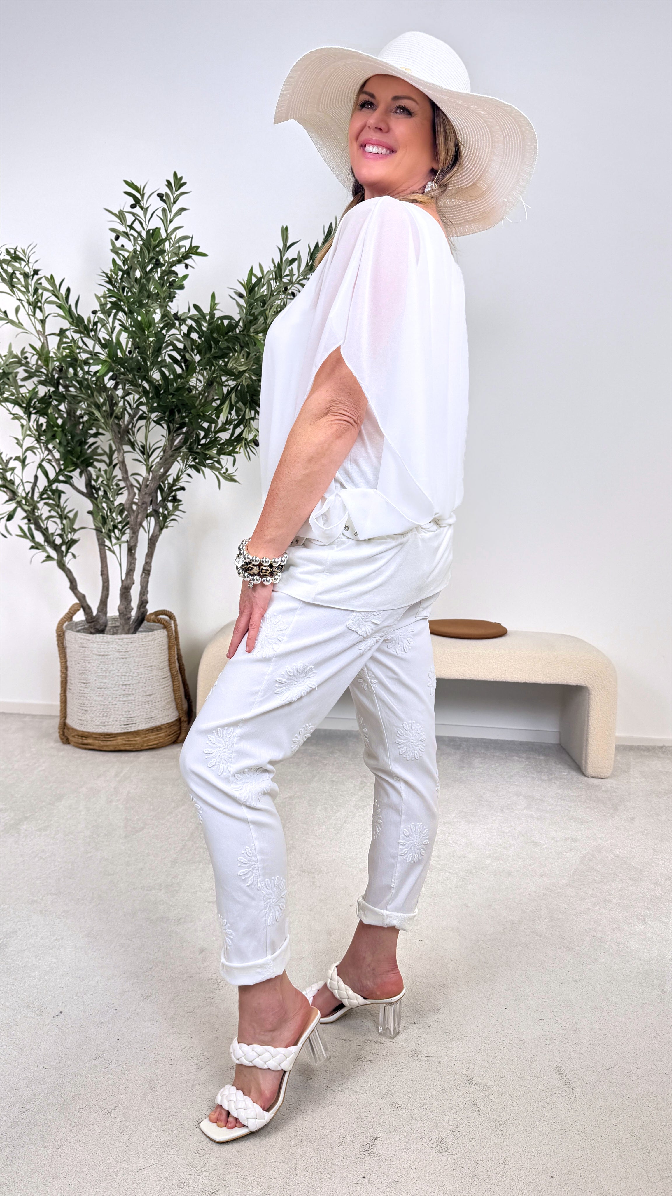 Blusenshirt Light Elegance *Weiß*