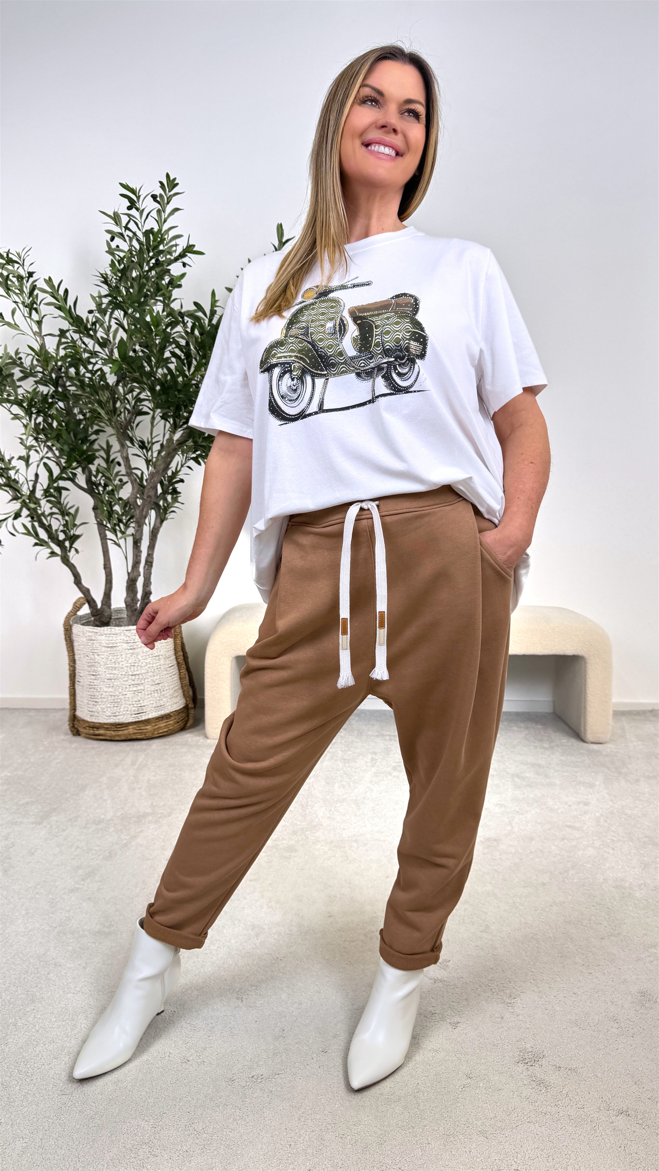 T-Shirt Olive Vespa *Big Size*