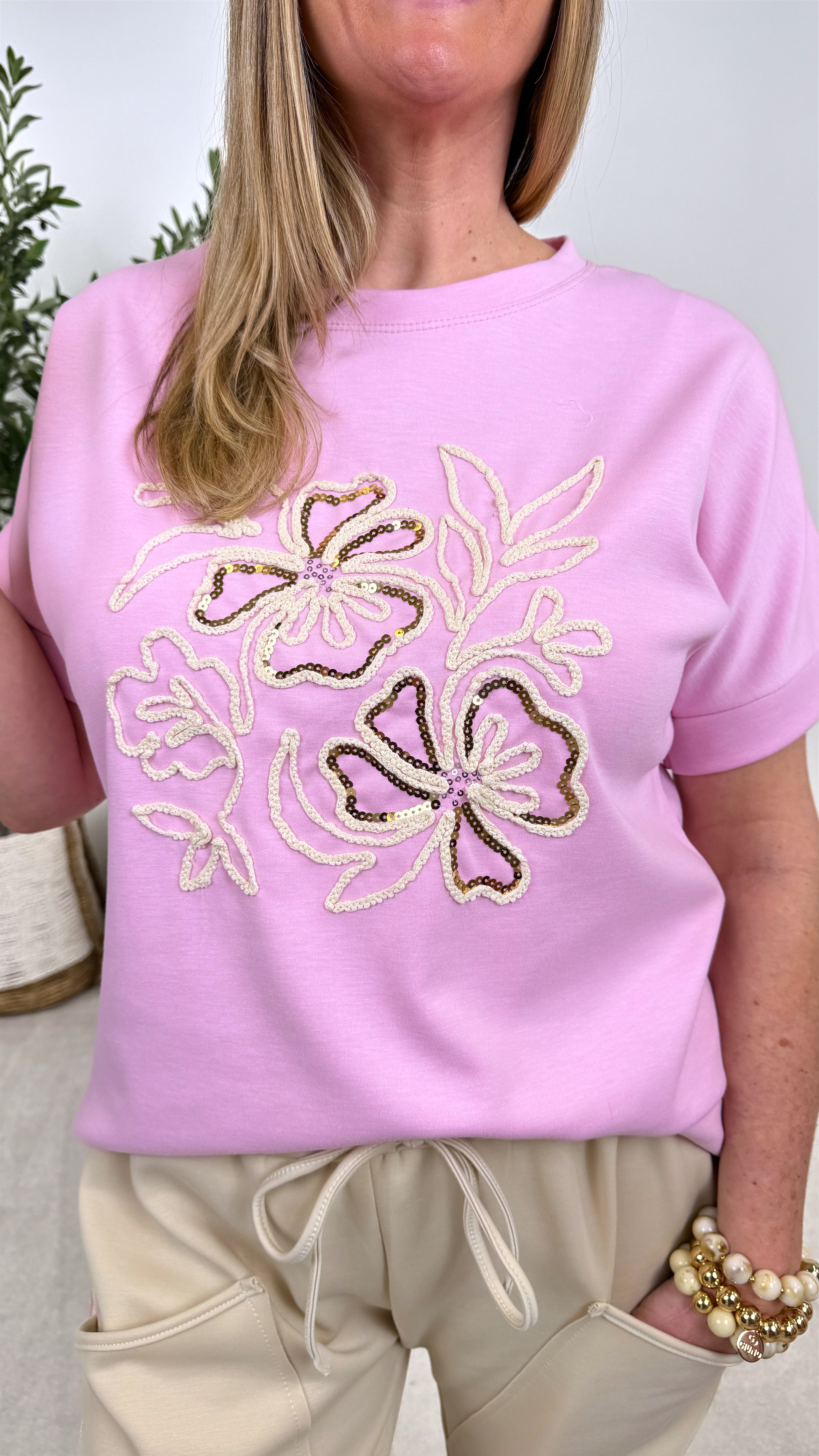 T-Shirt Elegant Blossom *Rosa*