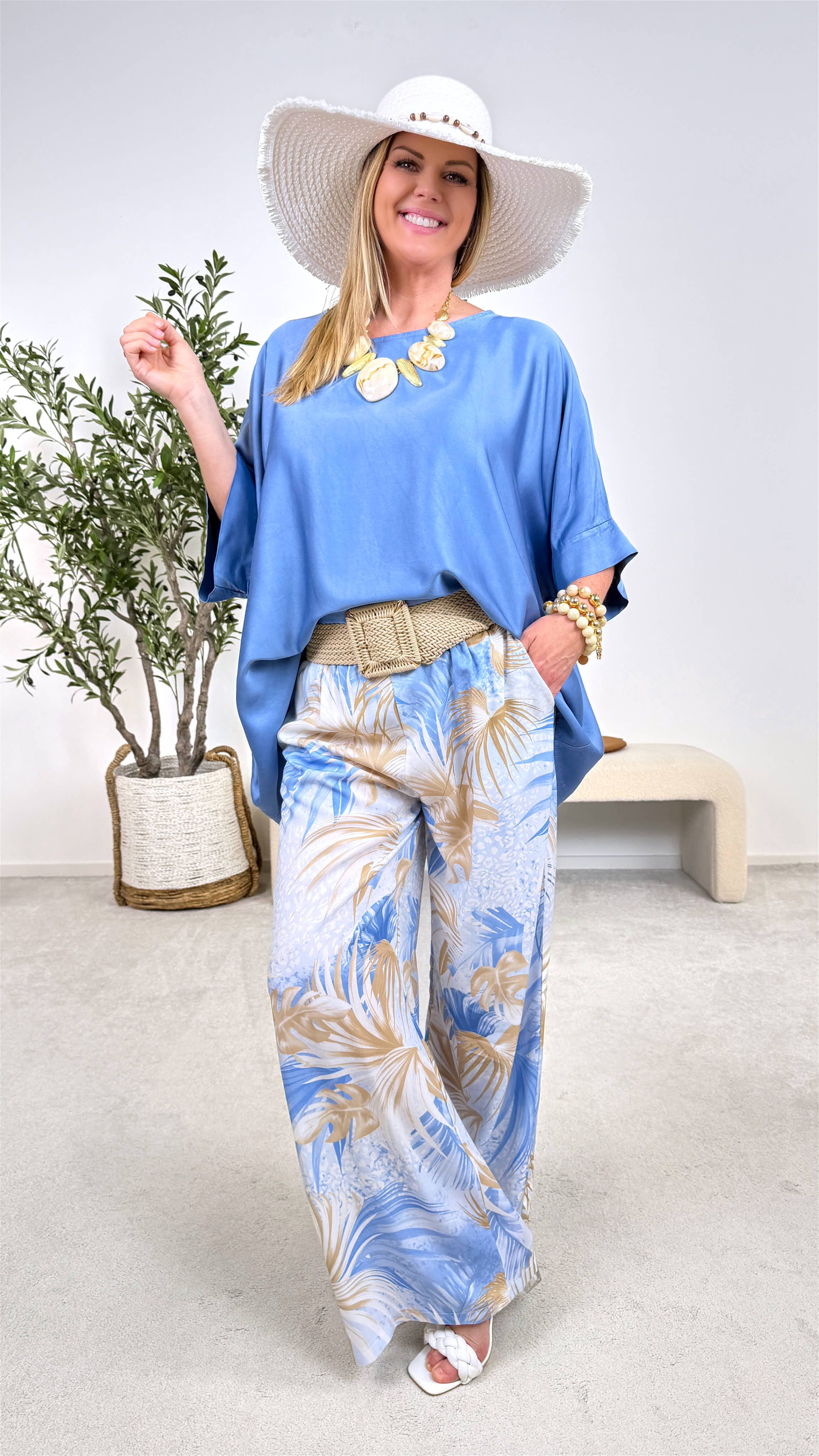 Culotte Hose Flora Luce *Blau*