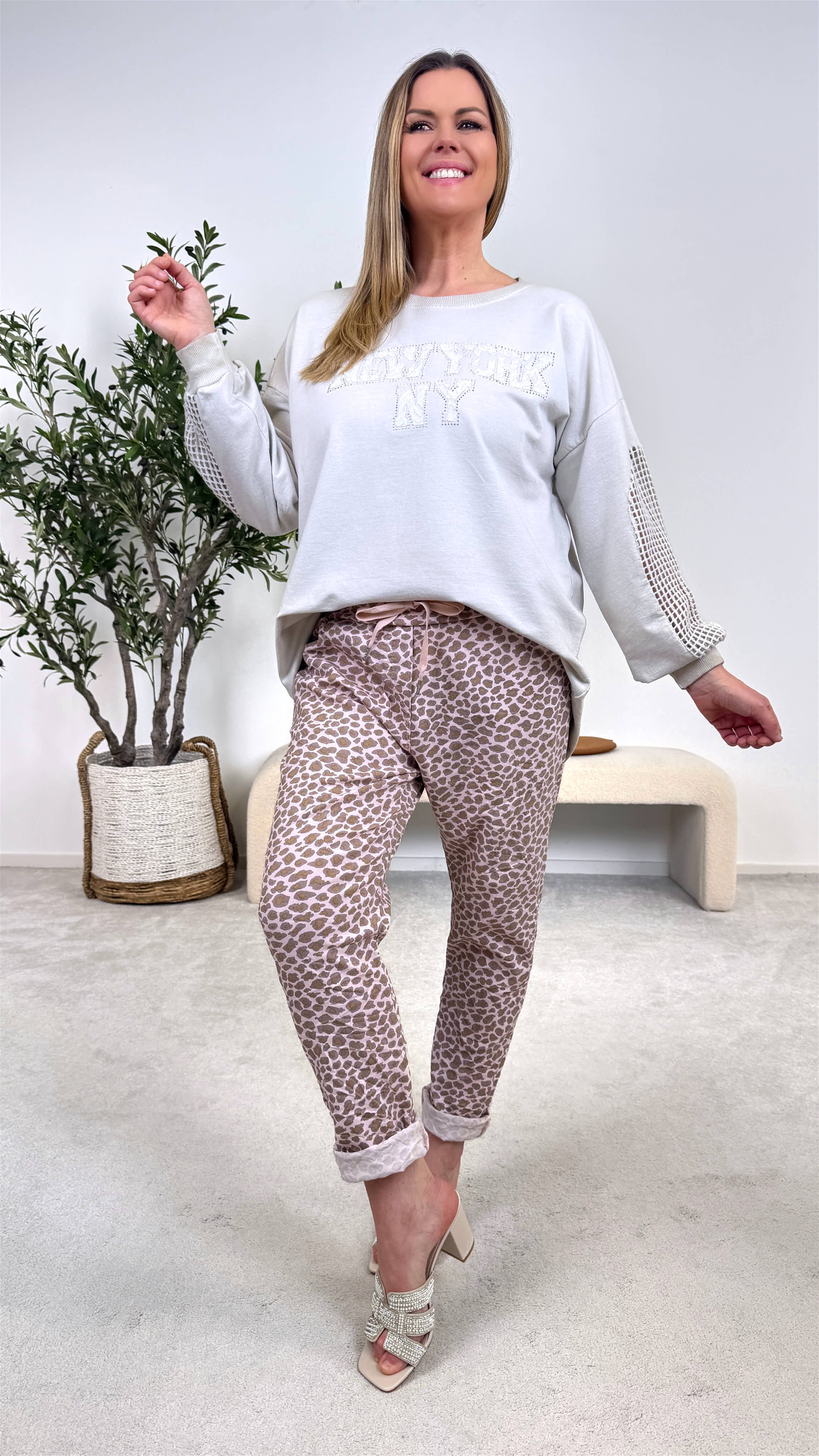 Sweatshirt NY City *Beige*