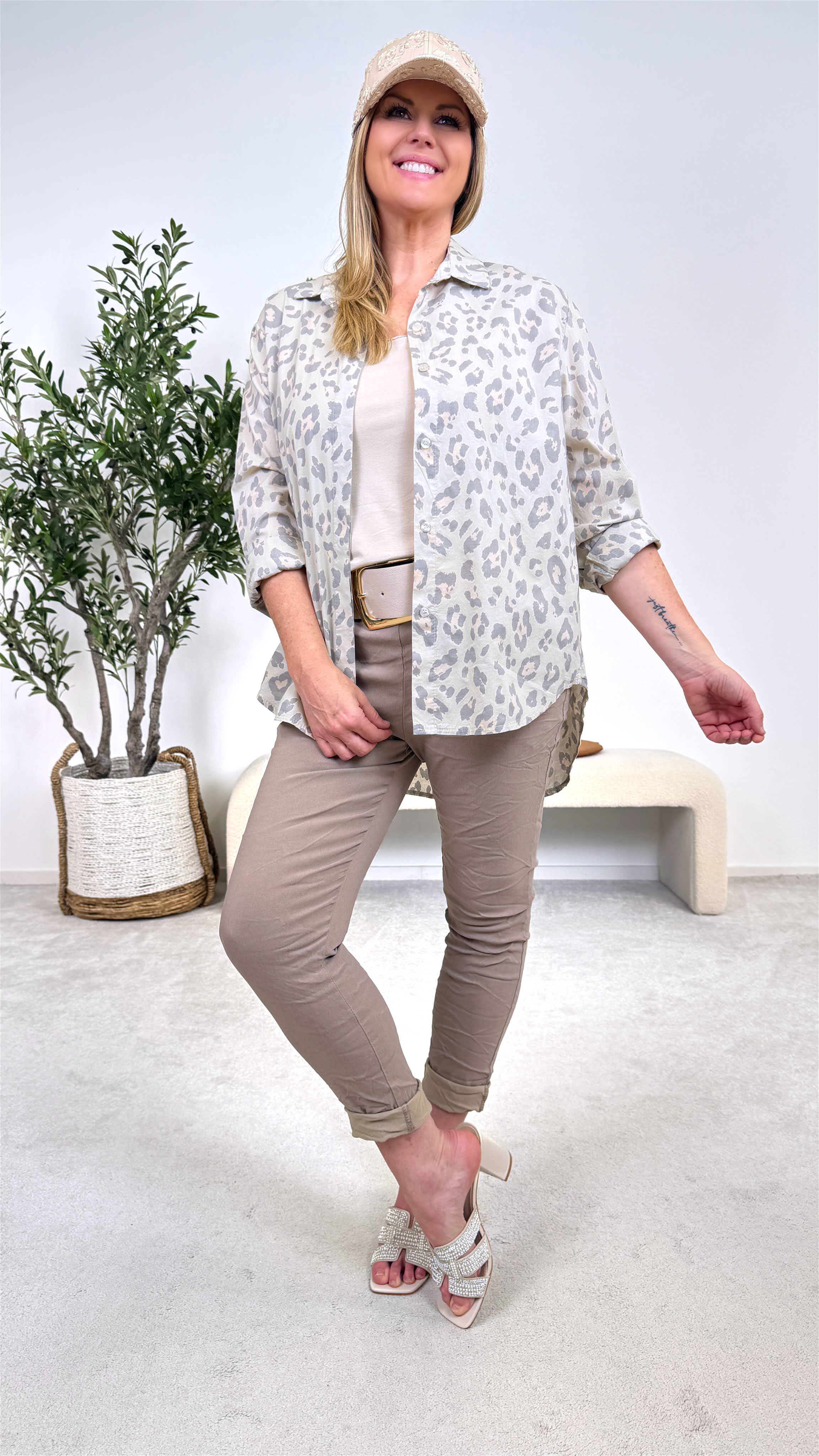 Bluse Jungle Style *Beige*