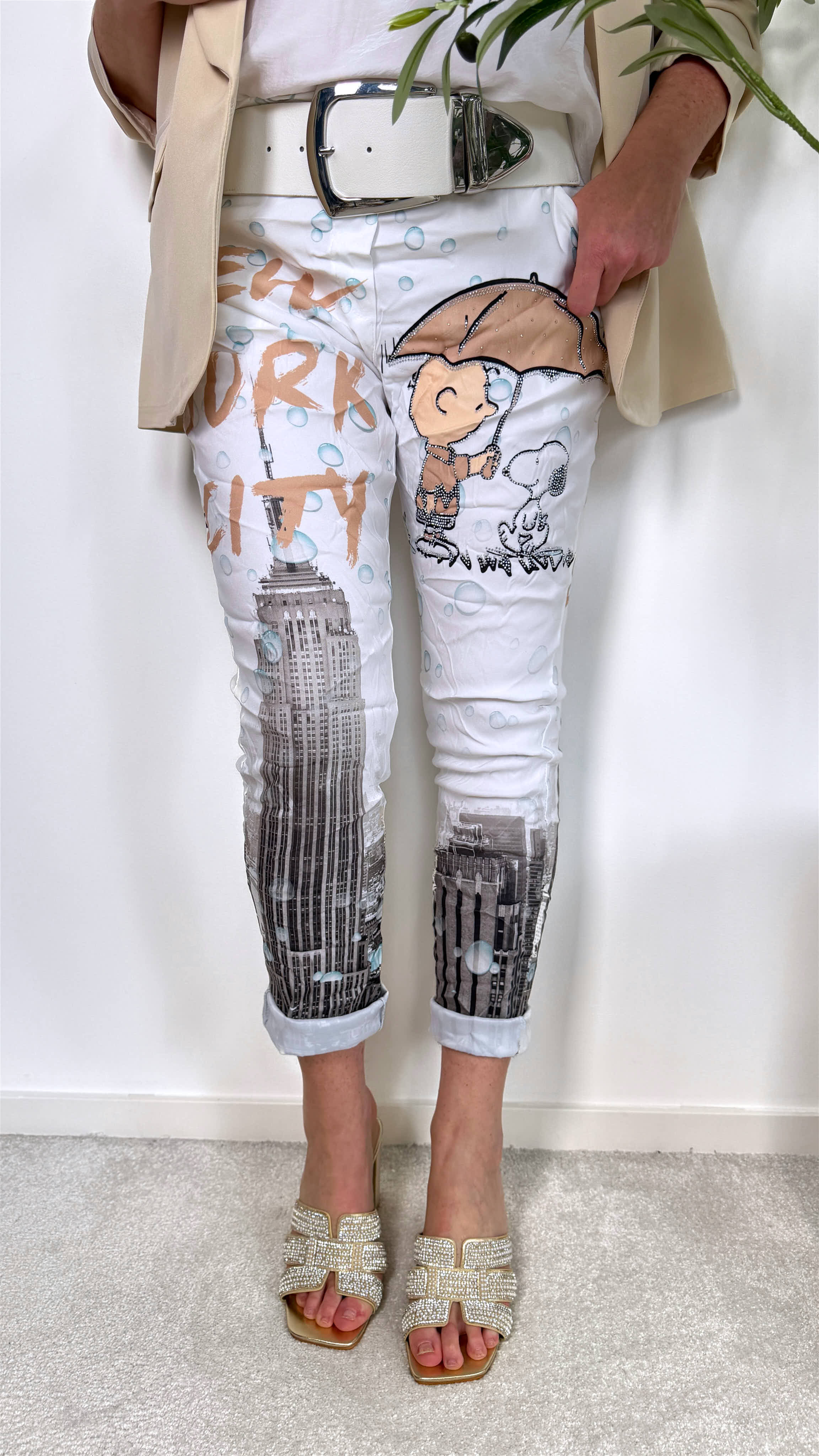 Jogpants Colored Umbrella *Beige*